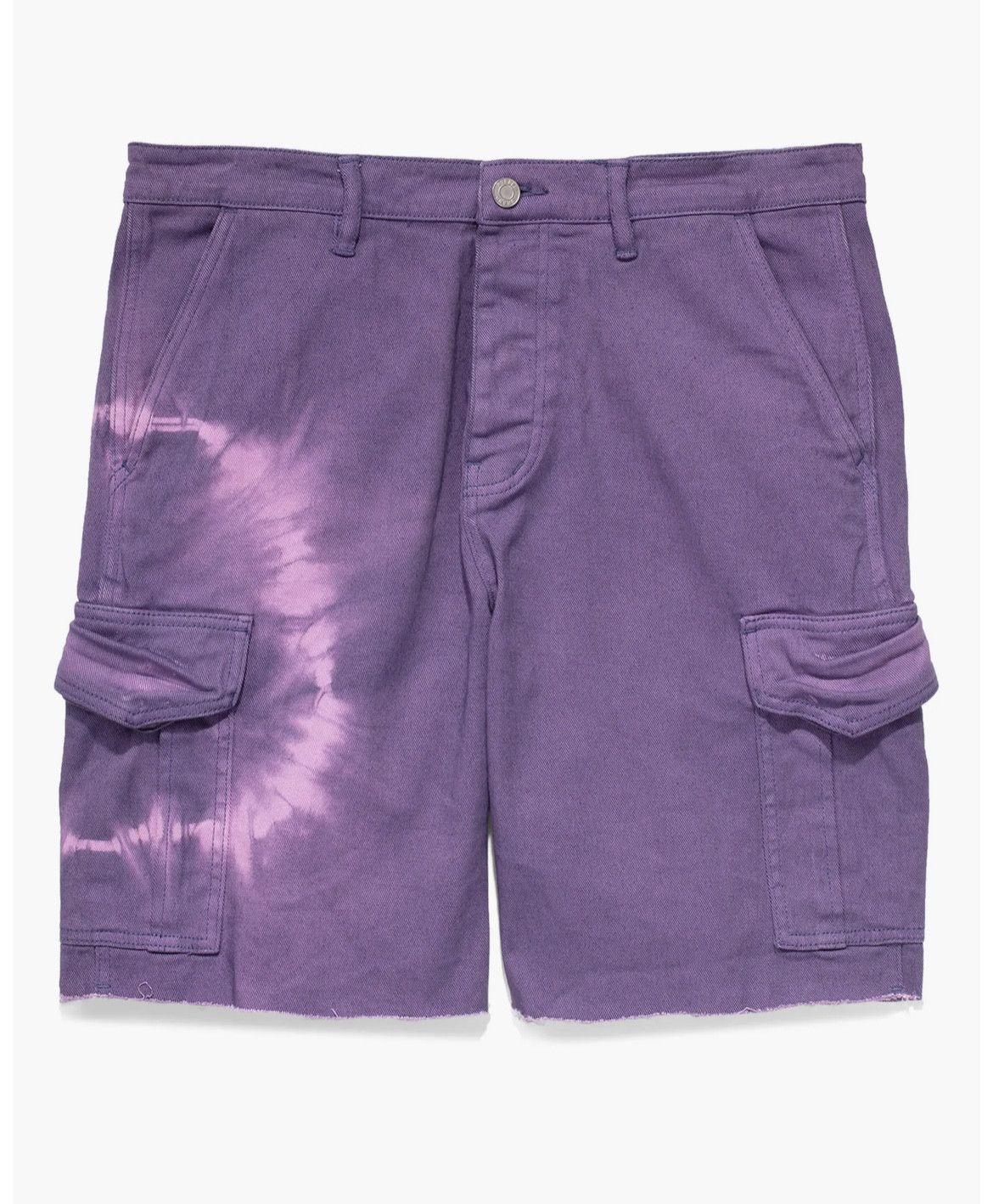 Purple Brand Purple Brand Purple Tie Dye Twill Cargo Shorts L Size US 33 - 2 Thumbnail