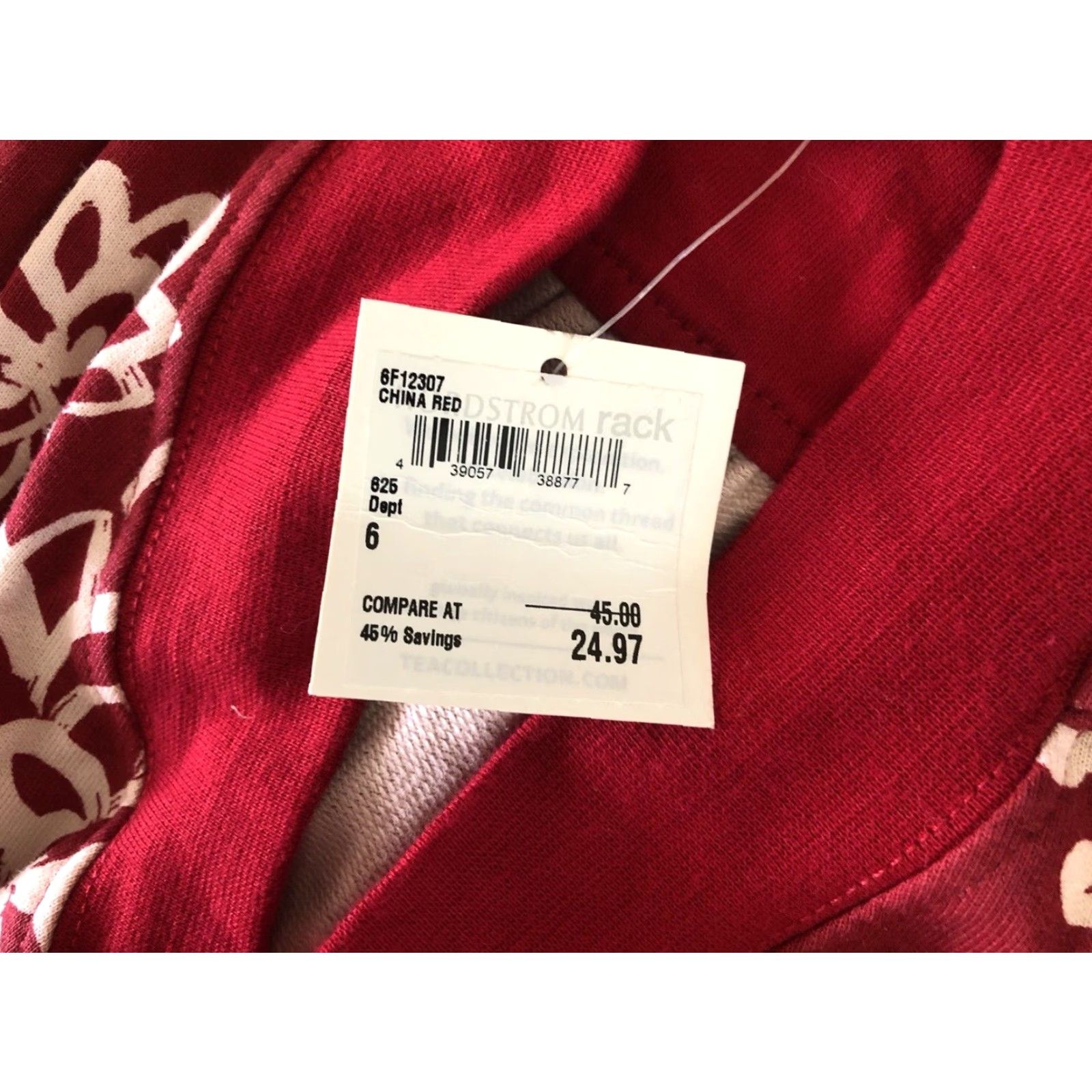 Vintage NWT Tea Collection Shirt Women 6 Red 100% Cotton Sleeveless Vintage (if applicable) Size M / US 6-8 / IT 42-44 - 5 Thumbnail