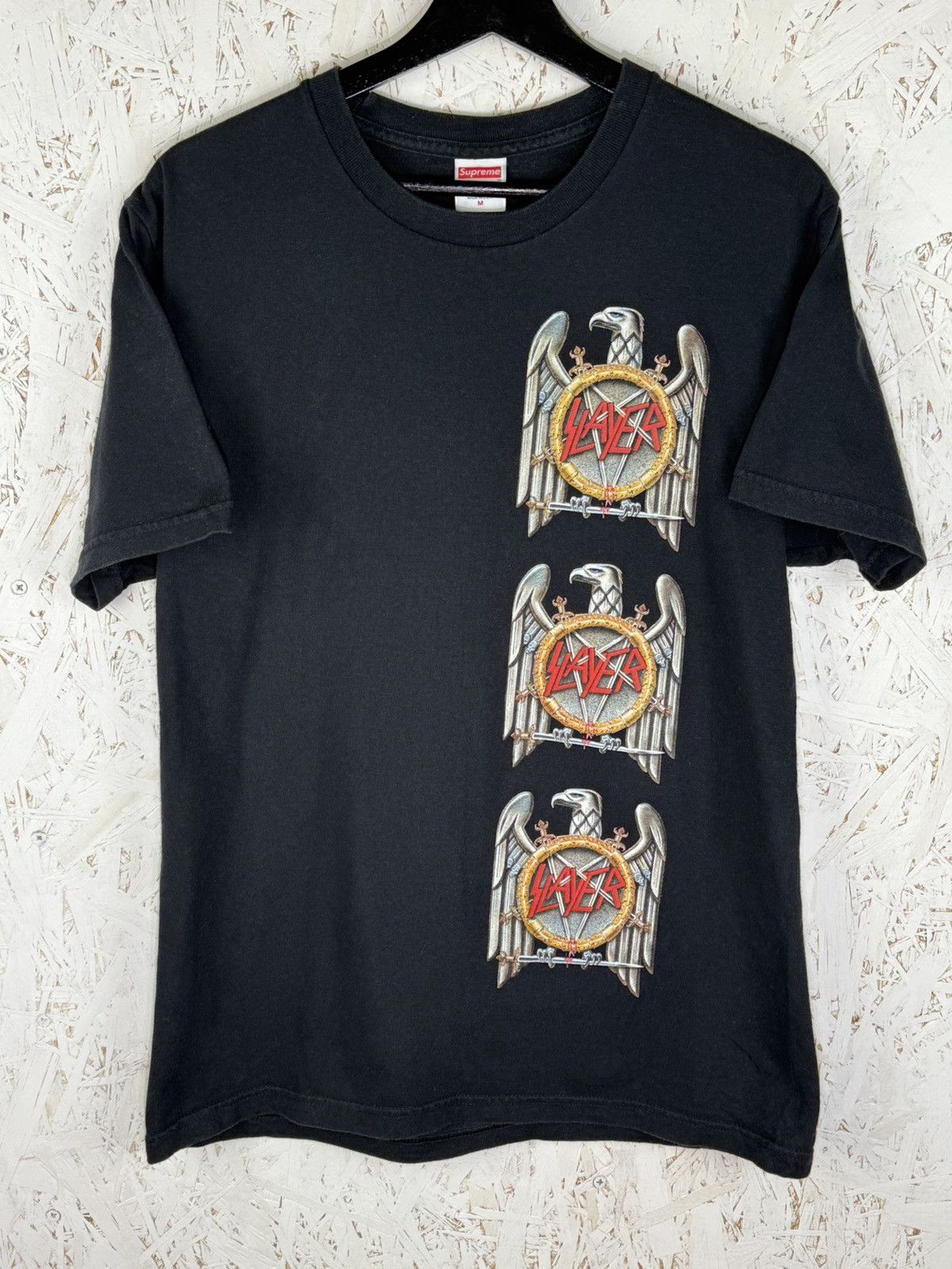 Supreme Supreme x Slayer Eagle Tee FW16 Metal Band T-Shirt Size M Size US M / EU 48-50 / 2 - 1 Thumbnail