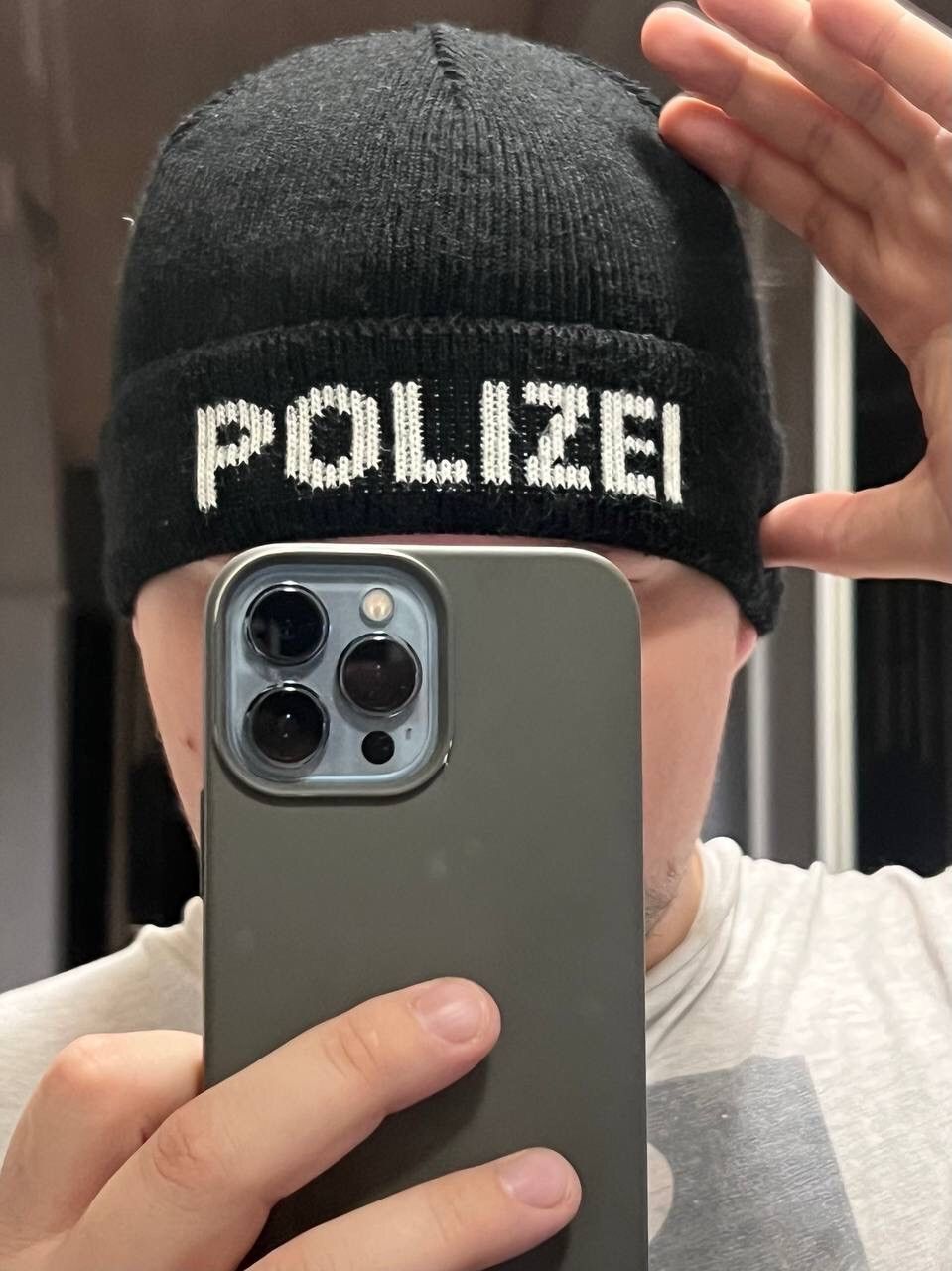 Vintage Vintage POLIZEI GERMANY 90s Knit Hat Vetements Style Police Size ONE SIZE - 7 Thumbnail