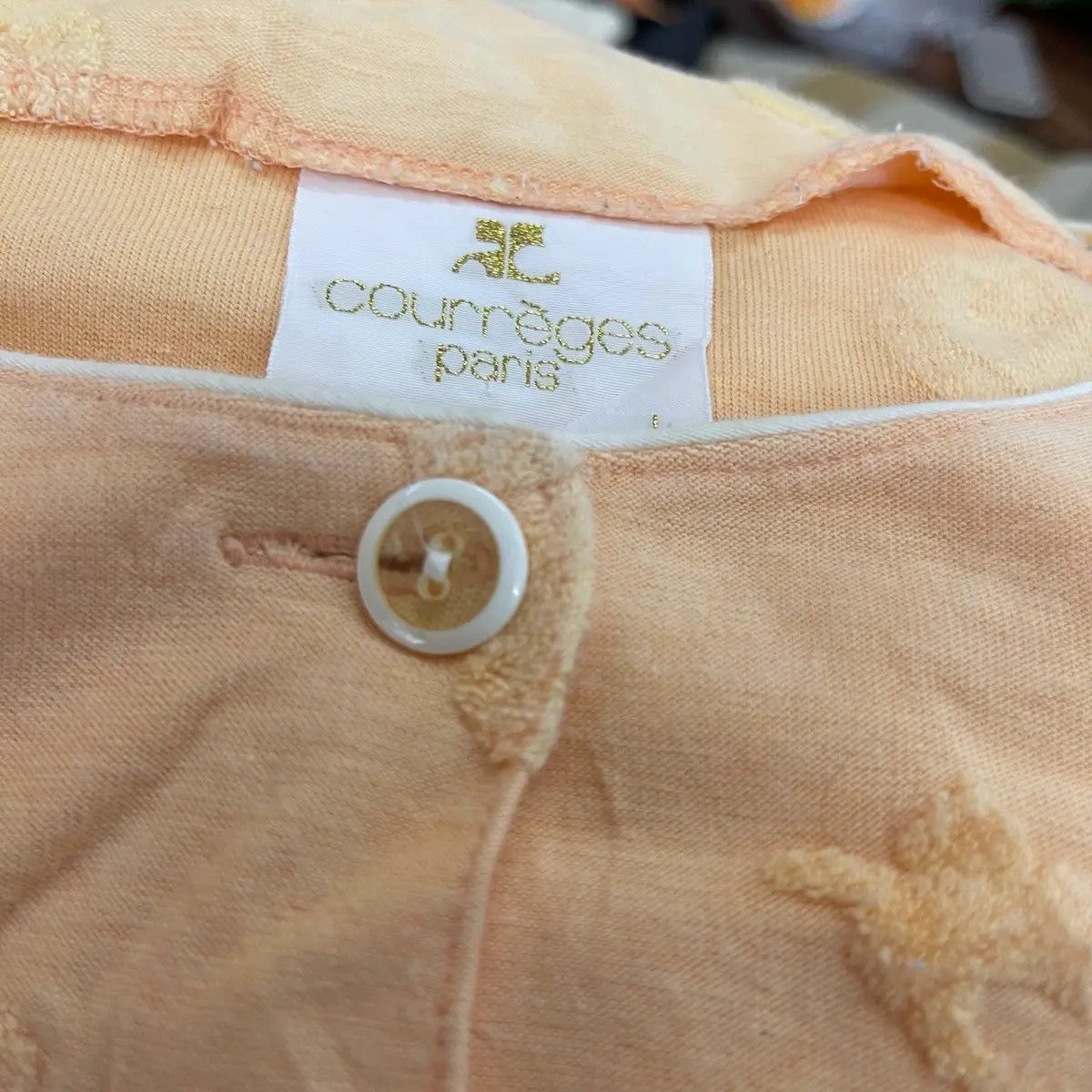 Courreges Vintage COURREGES ORANGE Pullover Jumper Crewneck T-Shirt Size L / US 10 / IT 46 - 8 Thumbnail