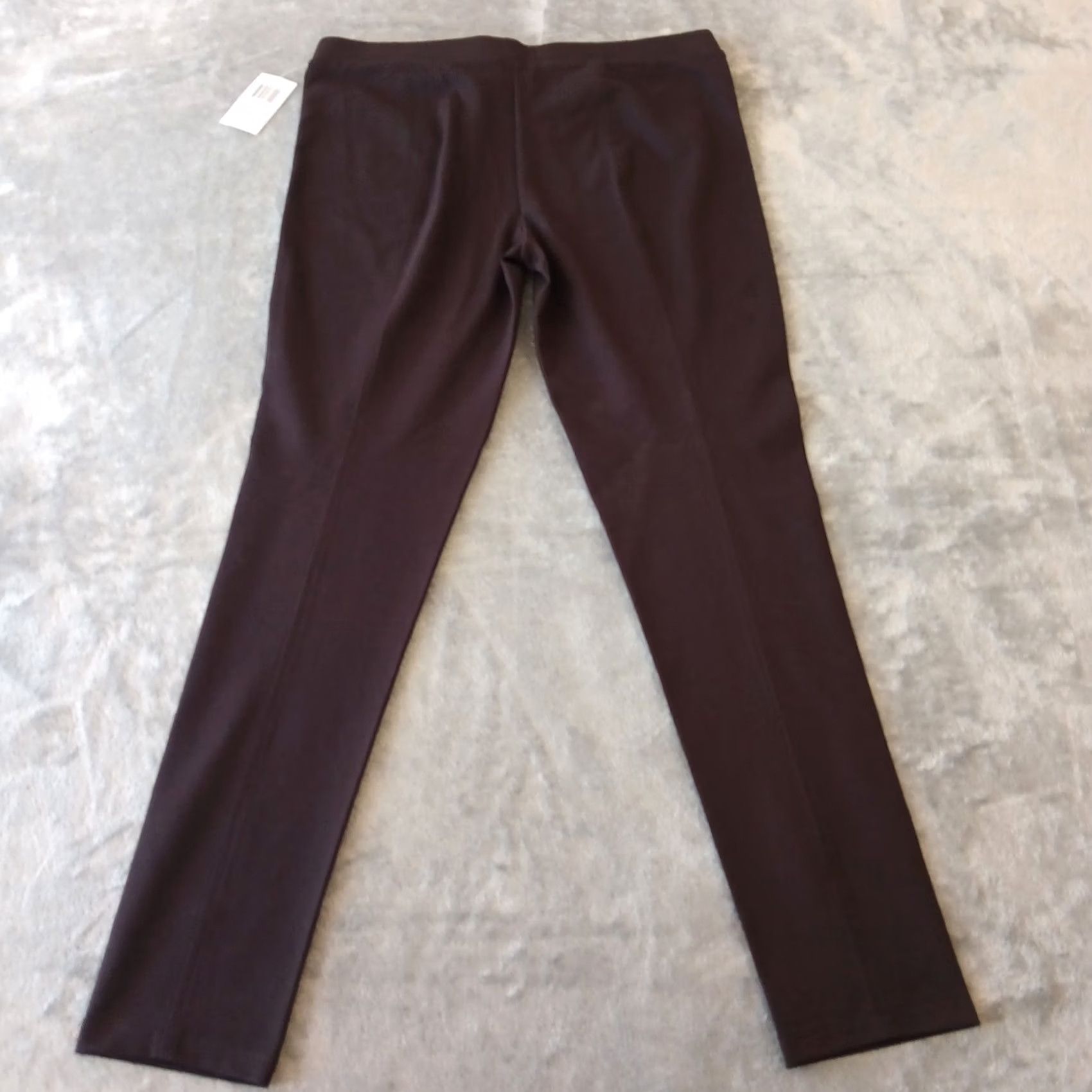 Vintage Philosophy Legging Ankle Pants Womens Large Brown Pull On Skinny Stretch New Size 36" / US 14 / IT 50 - 2 Thumbnail