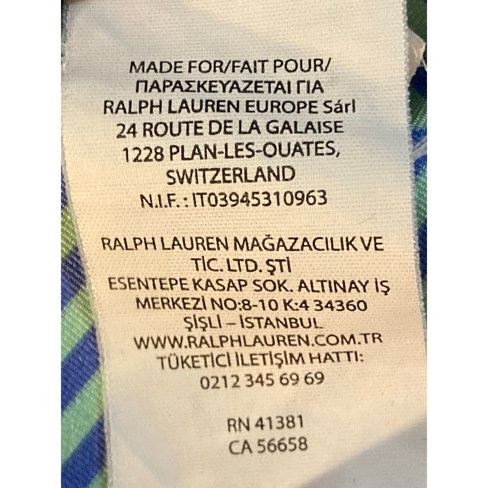 RLX Ralph Lauren RLX Ralph Lauren Men's L Striped Golf Polo Shirt Blue Green Size US L / EU 52-54 / 3 - 7 Thumbnail