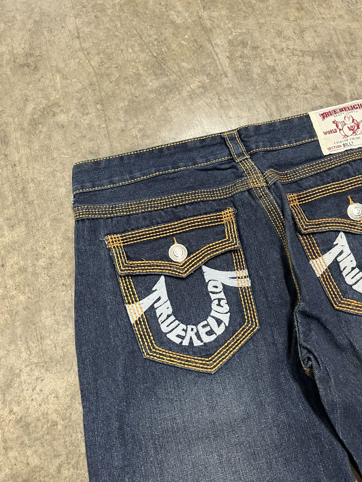 True Religion × Vintage True religion baggy fit wide leg rare denim skater y2k hype Size US 36 / EU 52 - 4 Thumbnail