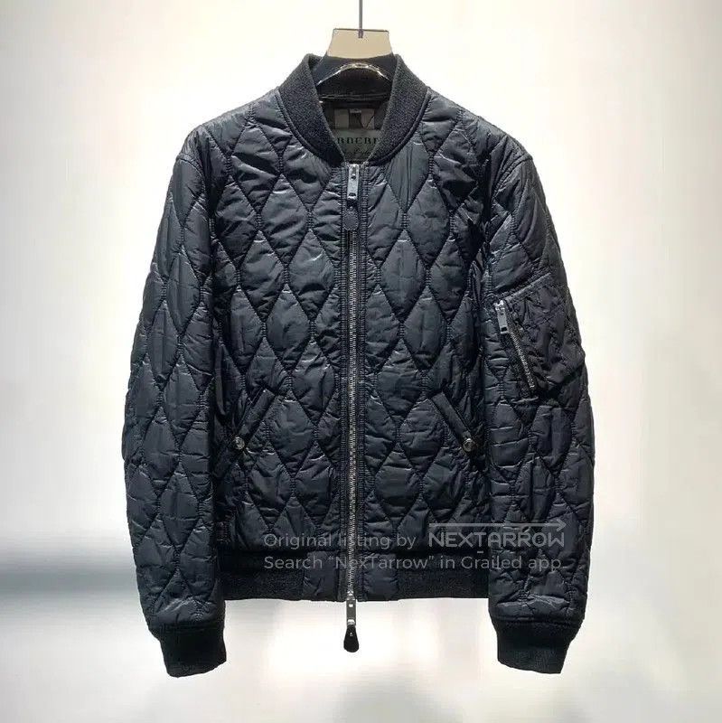 Burberry Burberry Men's Quilted Bomber Jacket in Black. Size US M / EU 48-50 / 2 - 1 Thumbnail