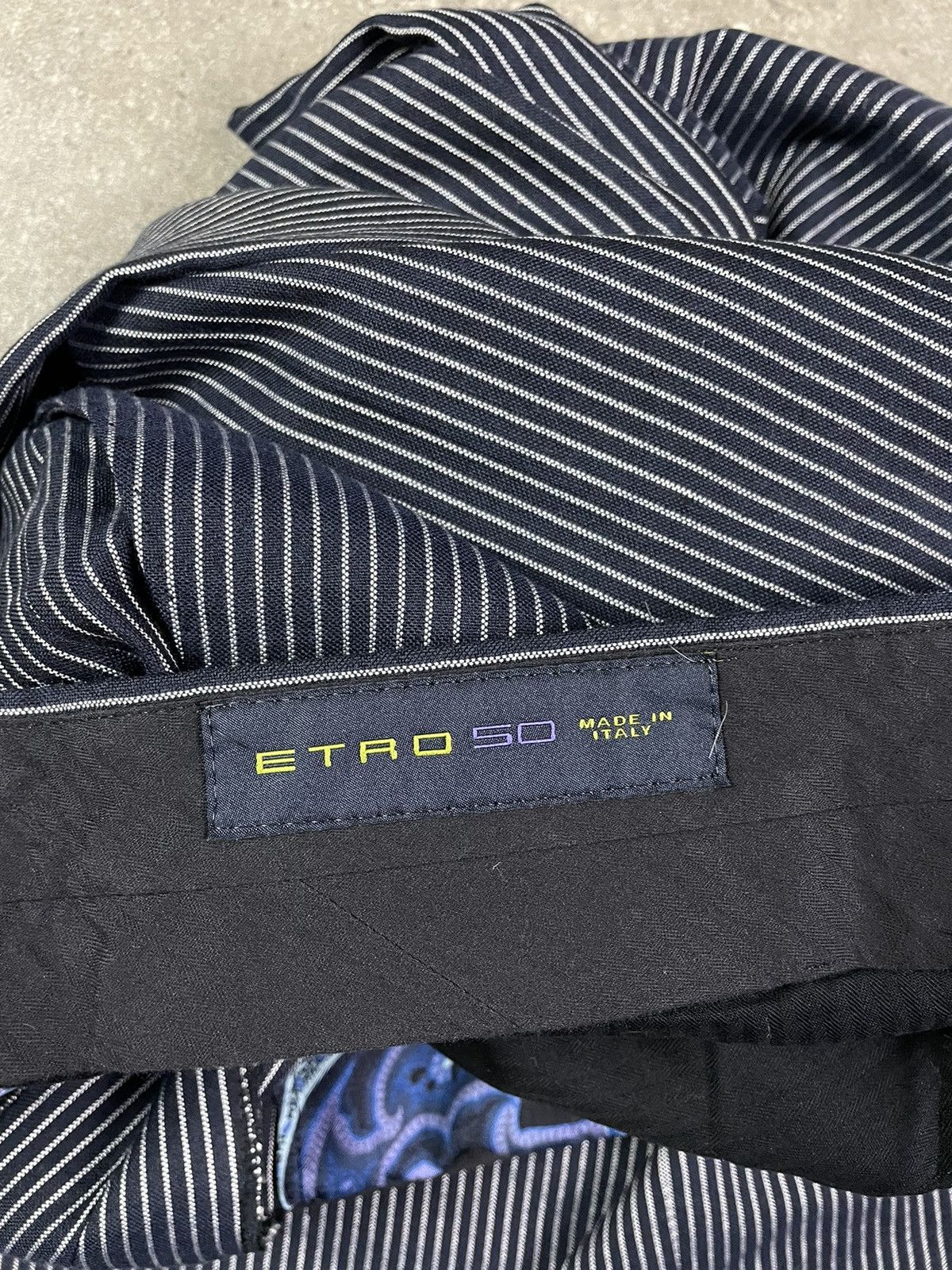 Etro × Vintage Vintage Etro Casual Flared Wool Suit Pants Trojaners Size US 34 / EU 50 - 2 Thumbnail