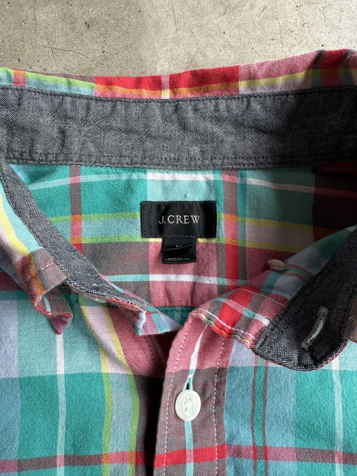J.Crew Y2K J Crew Cropped Boxy Plaid Button-Up Shirt Size US S / EU 44-46 / 1 - 3 Thumbnail