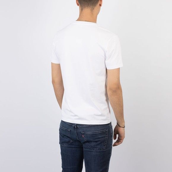 Moschino o1y0225 Logo Crewneck T-Shirt in White Size US L / EU 52-54 / 3 - 4 Thumbnail