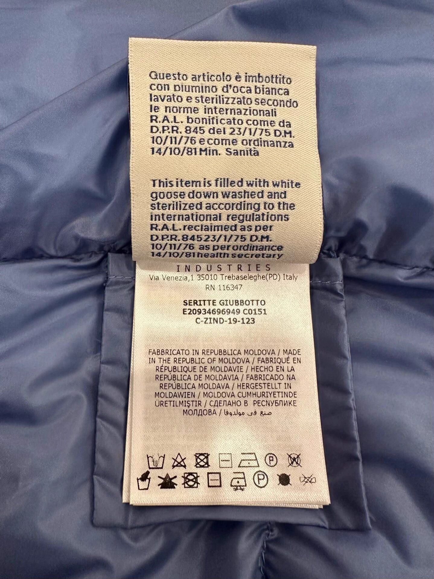 Moncler Moncler Seritte Women's Blue Side Logo Down Coat Size XS / US 0-2 / IT 36-38 - 8 Thumbnail