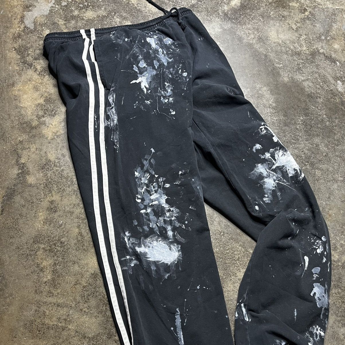 Vintage vintage striped faded black painter sweats Size US 32 / EU 48 - 6 Thumbnail