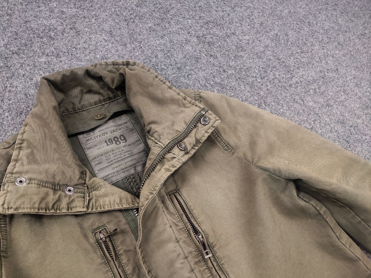 Zadig & Voltaire Zadig & Voltaire Design Caban Military Jacket Vintage Canvas Size US S / EU 44-46 / 1 - 7 Thumbnail