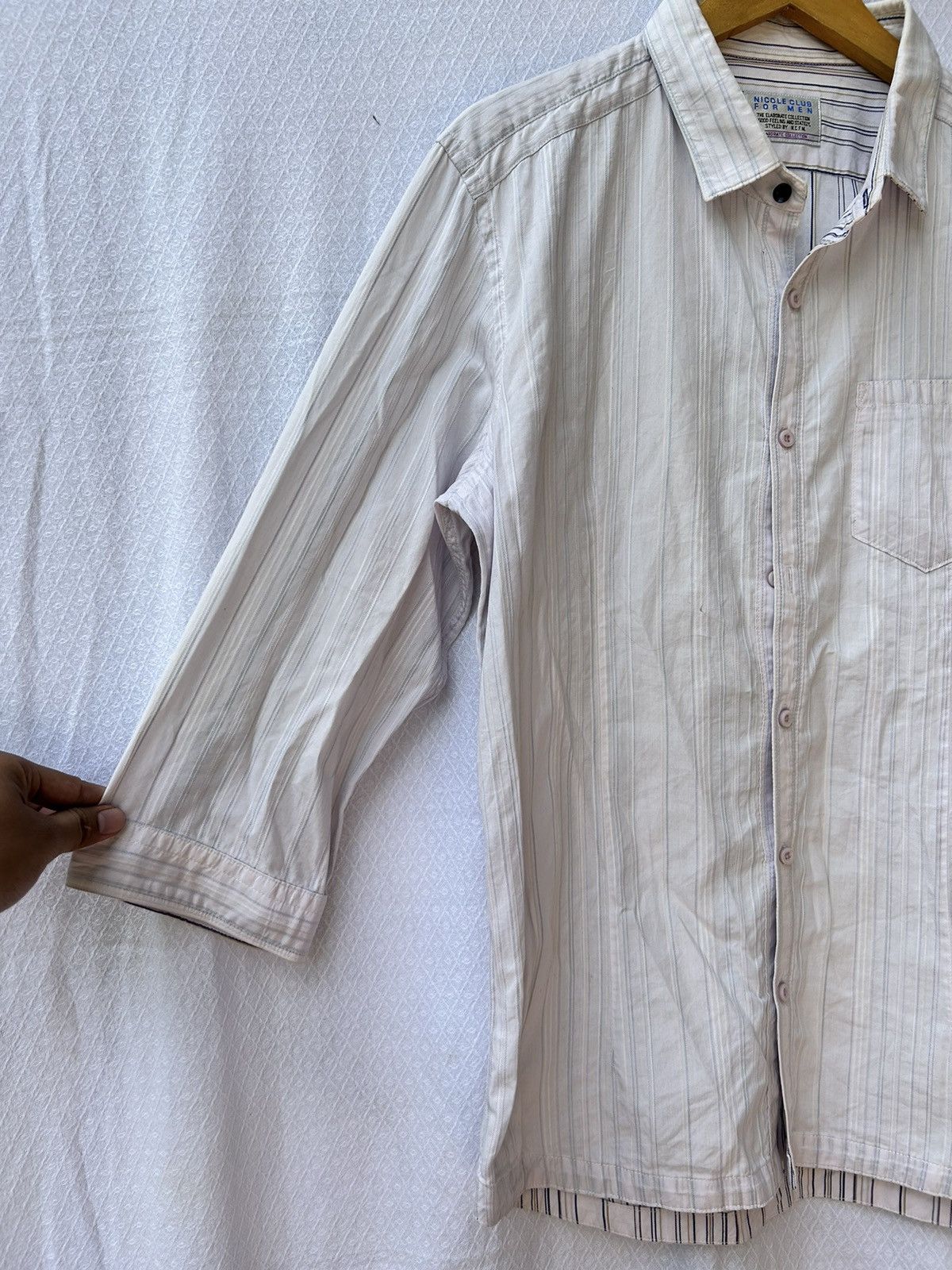 Japanese Brand 💸BINDINGOFFER💸Nicole Club For Men Raglan Sleeves Shirt Size US L / EU 52-54 / 3 - 3 Thumbnail