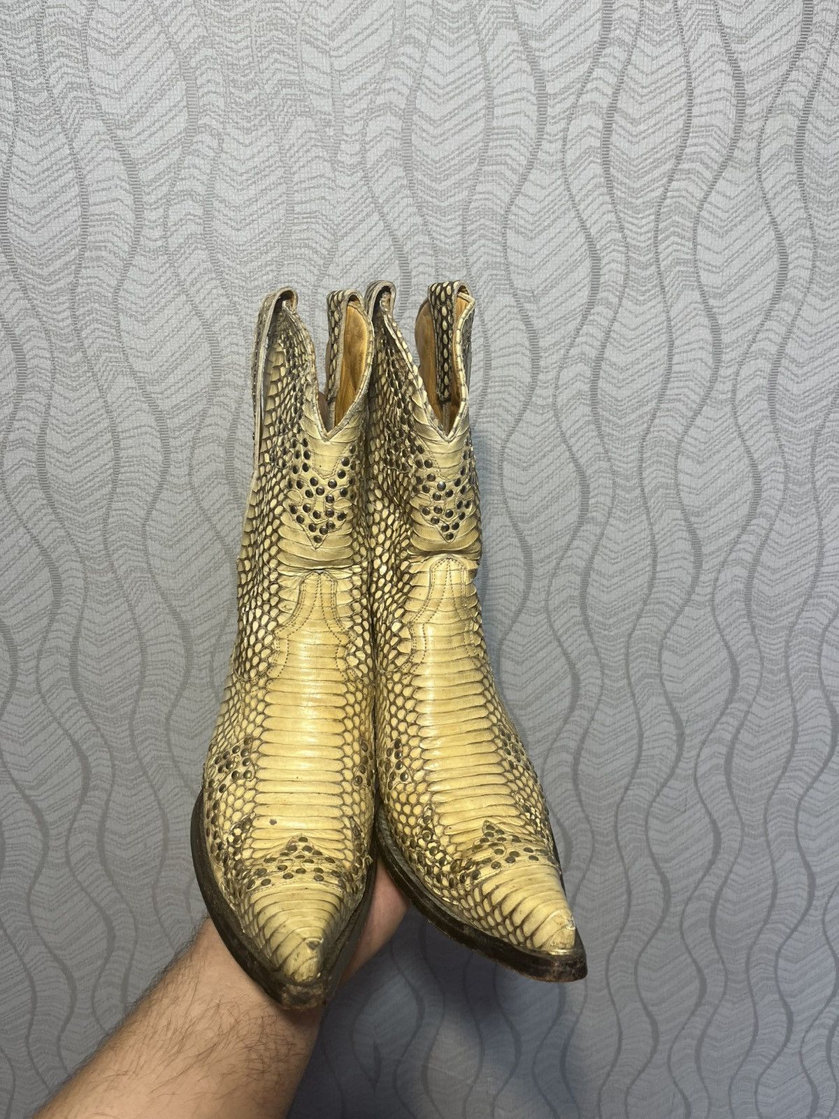 Old Gringo RARE Mexicana Old Gringo Collection Snakeskin Western Boots Size US 8.5 / IT 38.5 - 9 Thumbnail