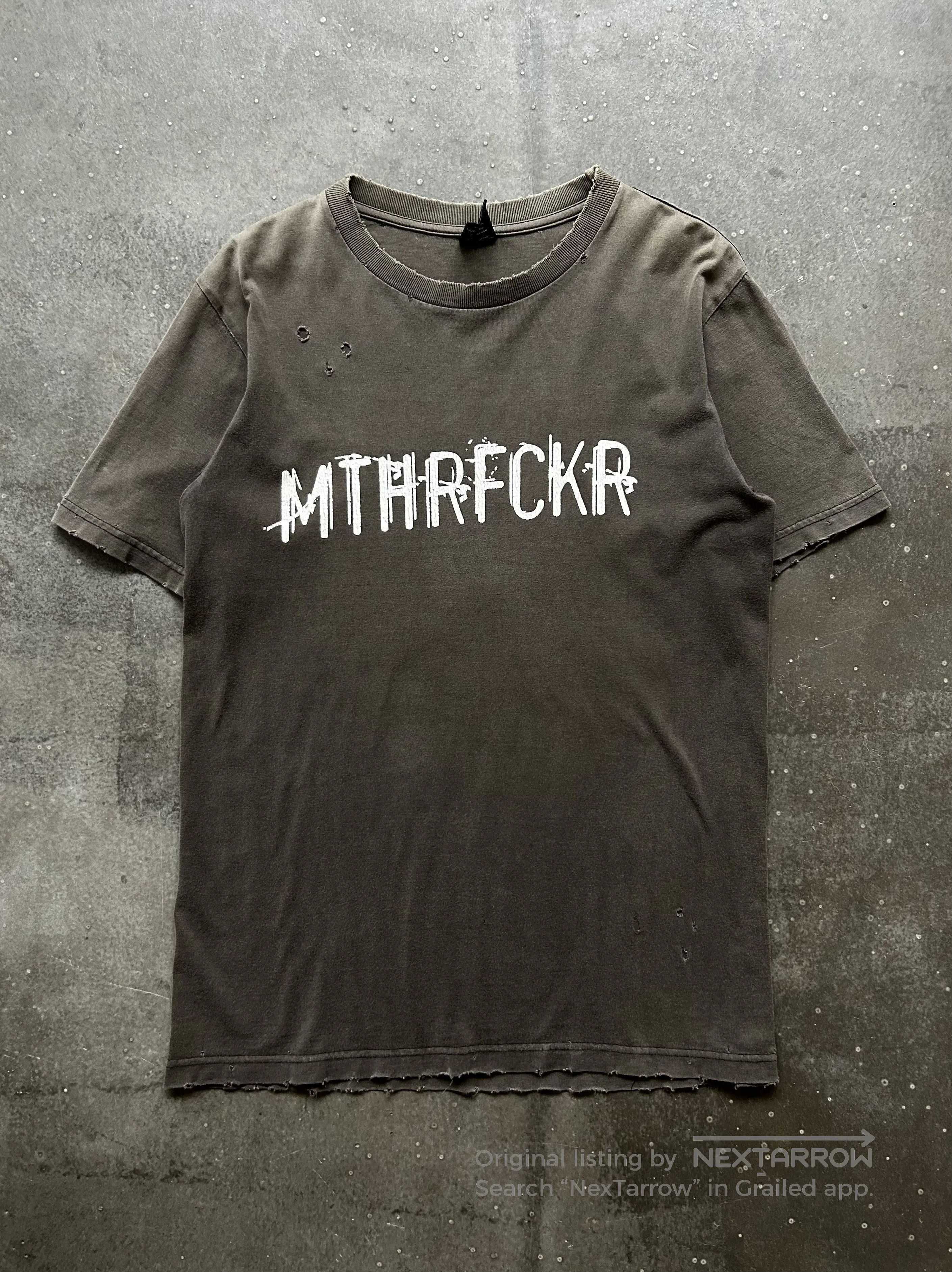 DEN IM by SIKI IM Number (N)ine 04ss Slogan Distressed Tee. Size US M / EU 48-50 / 2 - 1 Thumbnail