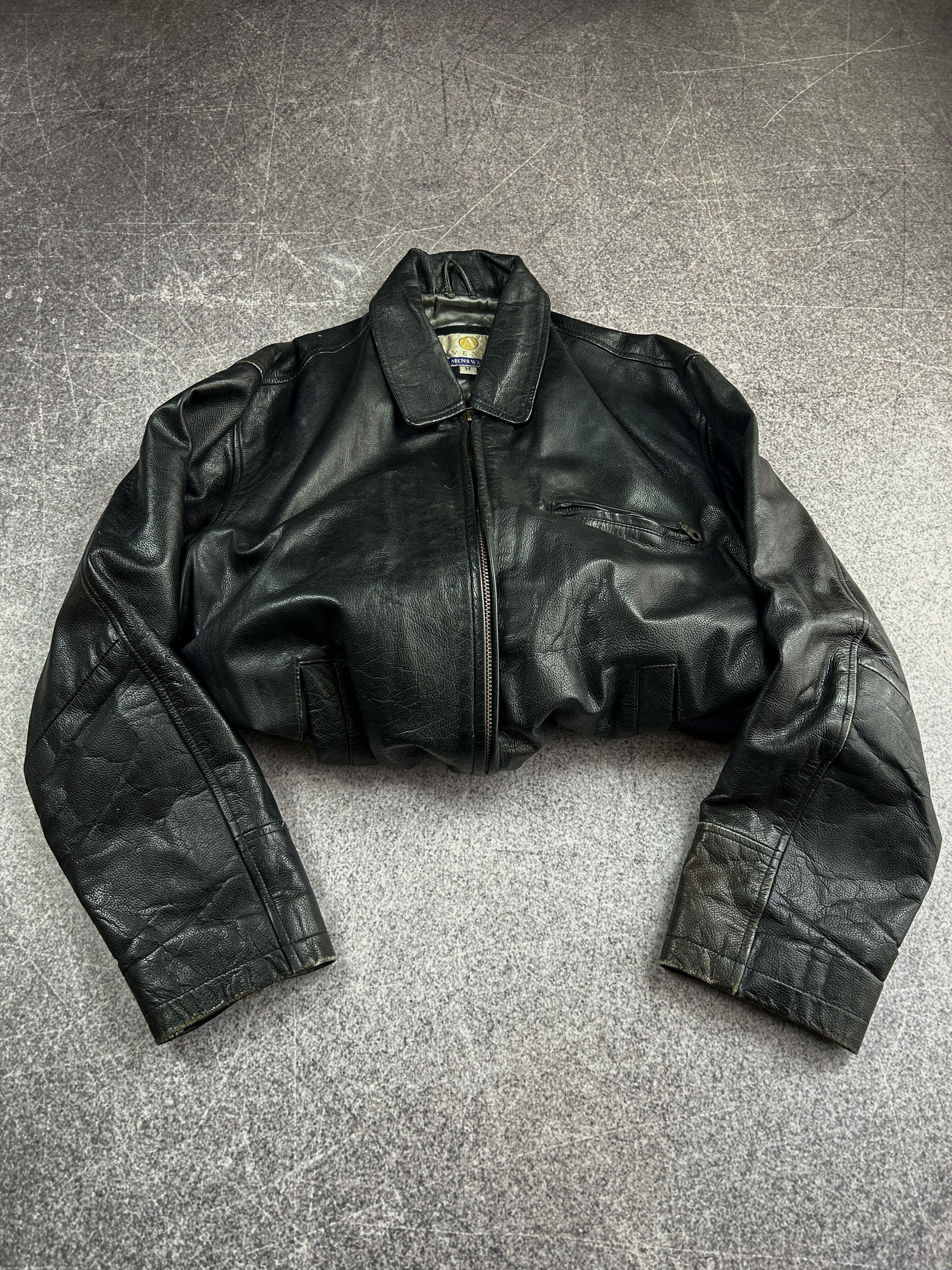 Japanese Brand VTG Yohji Yamamoto Kanye West Ye Style Washed Leather Jacket Size US L / EU 52-54 / 3 - 2 Thumbnail