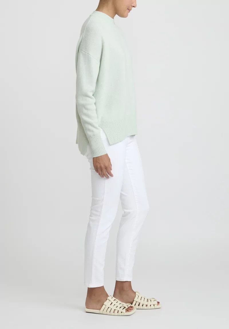 Jil Sander o1y1025 Cashmere Blend Sweater in Light Green Size M / US 6-8 / IT 42-44 - 5 Thumbnail