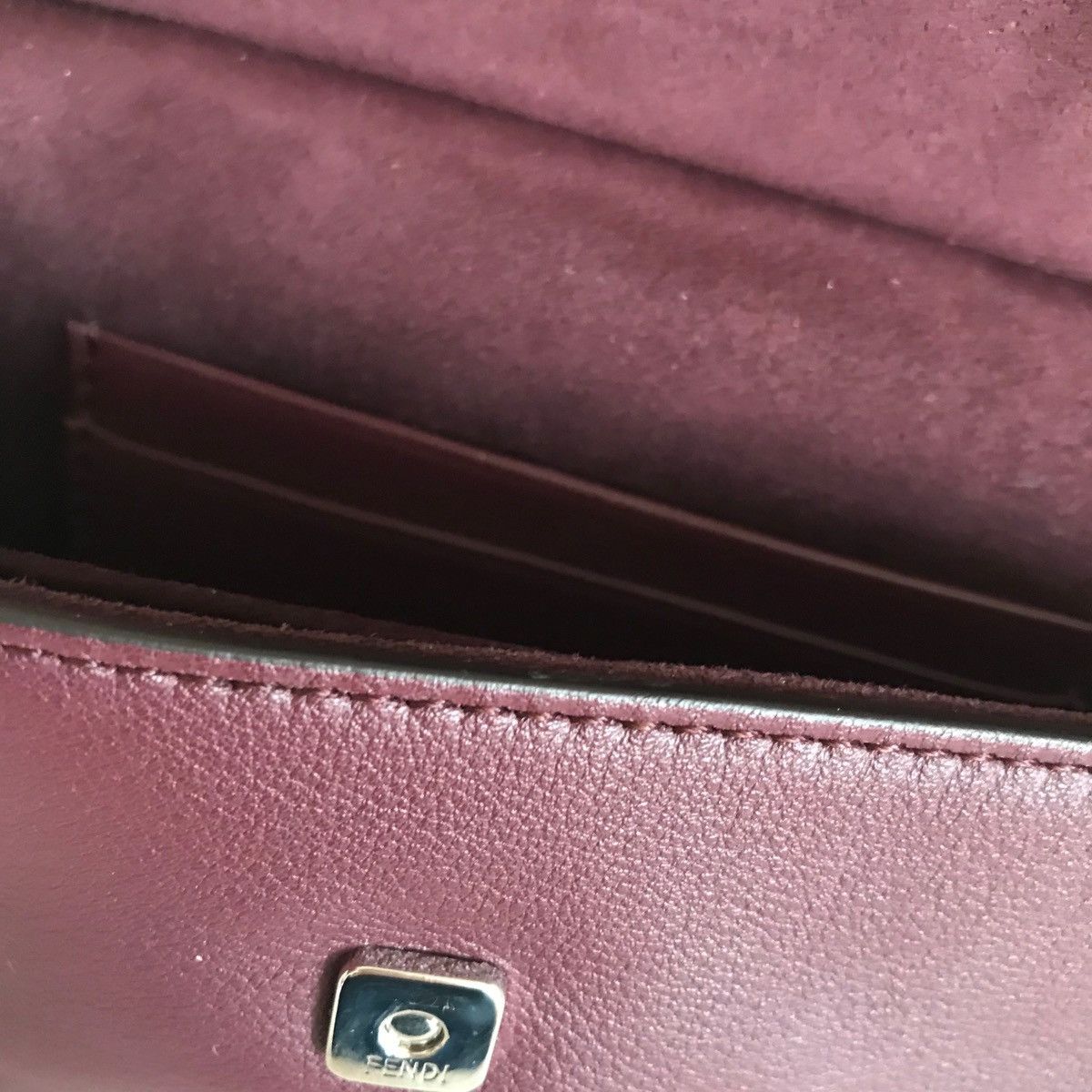 Fendi Fendi Python burgundy double baguette crossbody Size ONE SIZE - 16 Thumbnail