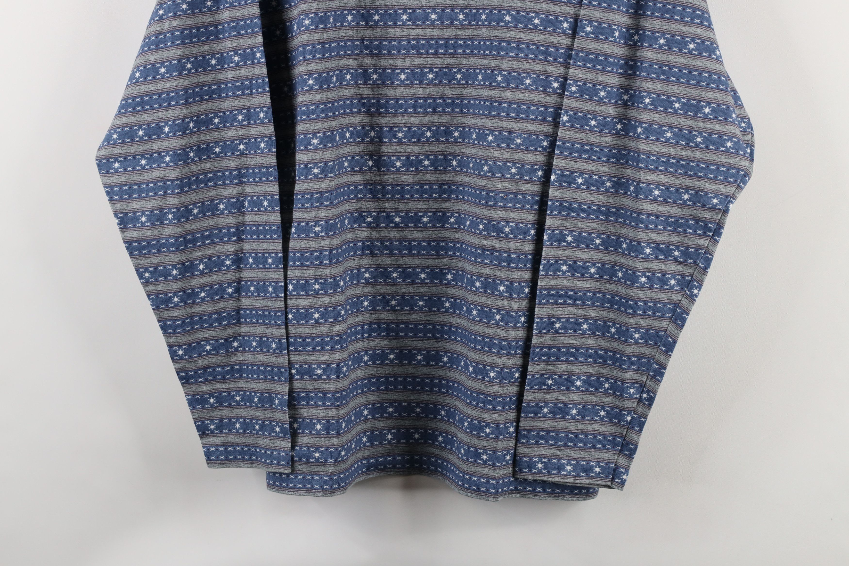 Vintage Vintage 90s Streetwear Snowflake Fair Turtleneck T-Shirt Size L / US 10 / IT 46 - 3 Thumbnail