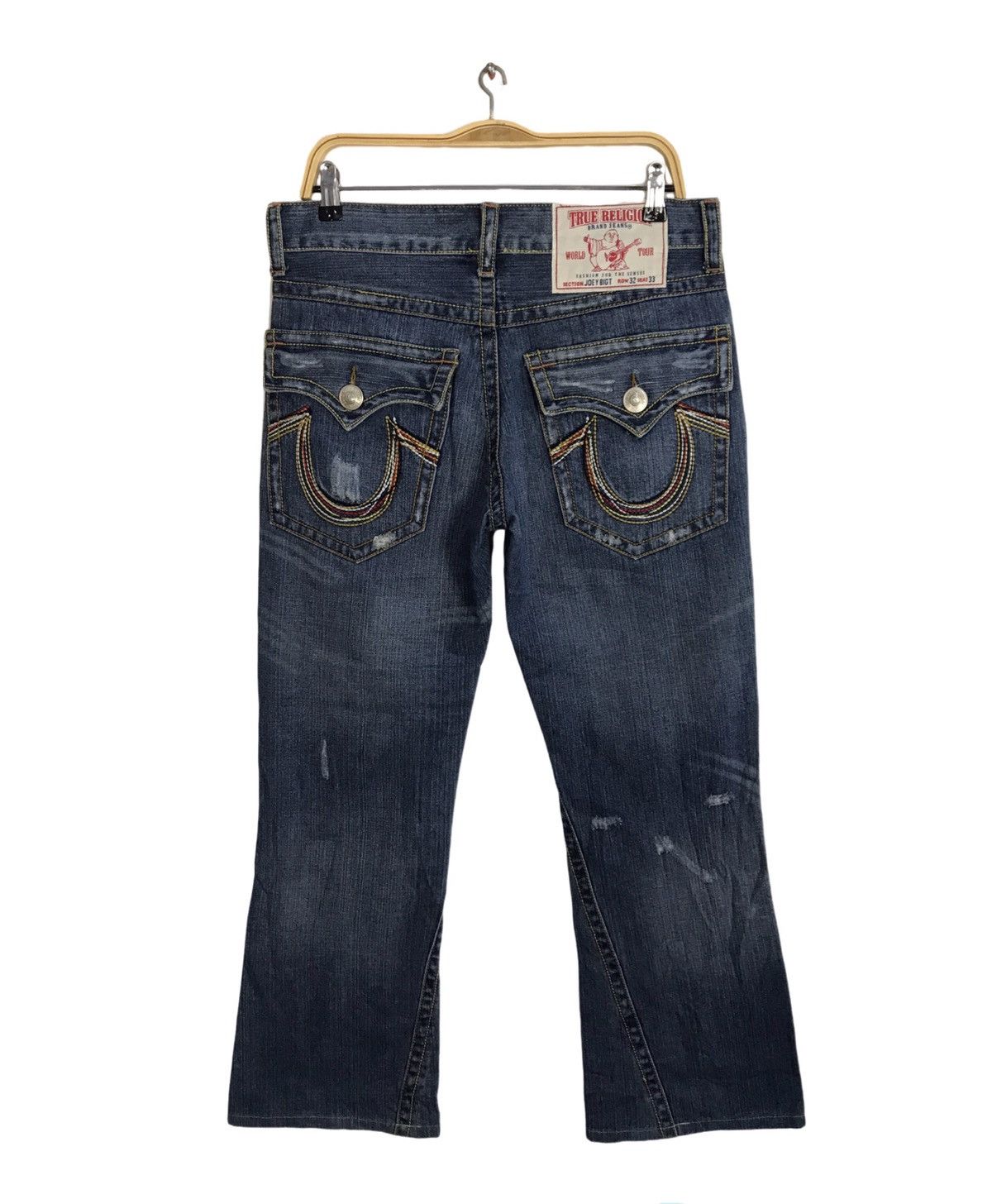 True Religion True Religion Joey Big T Usa Flaps Pocket Indigo Low Rise Size 32" / US 10 / IT 46 - 1 Thumbnail