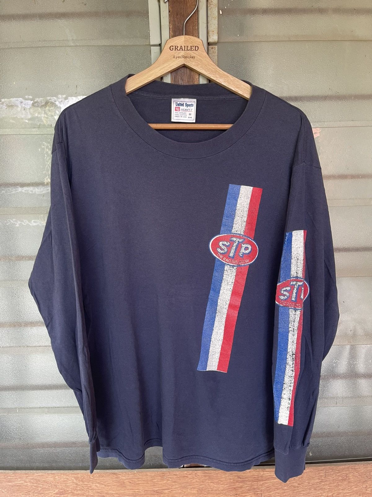 Vintage Vintage 90's STP Racers Edge Long Sleeve Tee Size US M / EU 48-50 / 2 - 2 Thumbnail