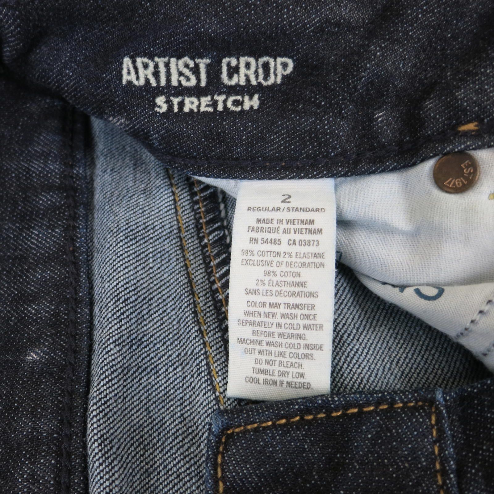 American Eagle Outfitters American Eagle Artist Crop Stretch Jeans Size 2 Regular Size 26" / US 2 / IT 38 - 3 Thumbnail