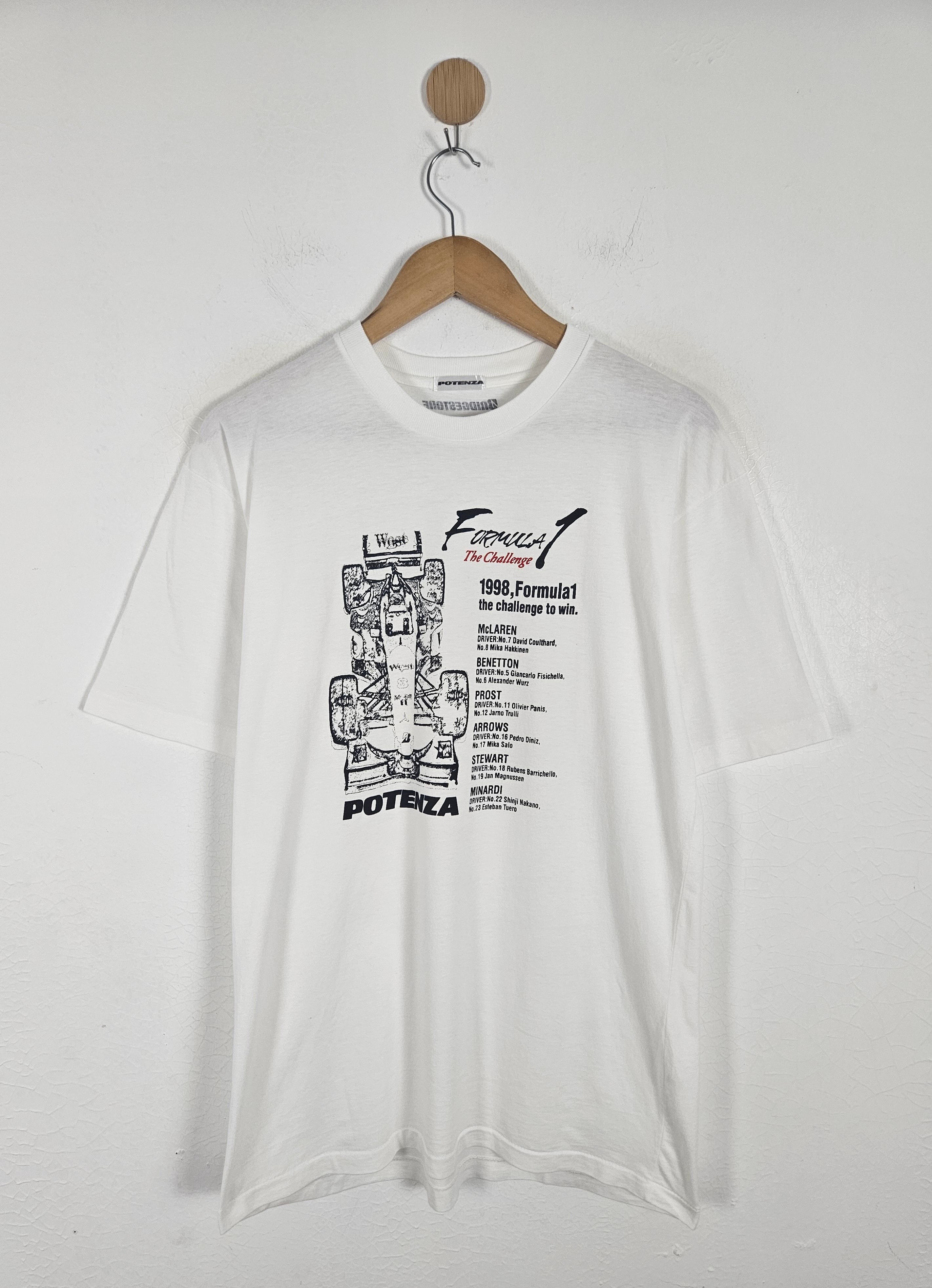 Vintage Vintage Formula 1 Mclaren Potenza Bridgestone shirt 90s Size US M / EU 48-50 / 2 - 1 Thumbnail