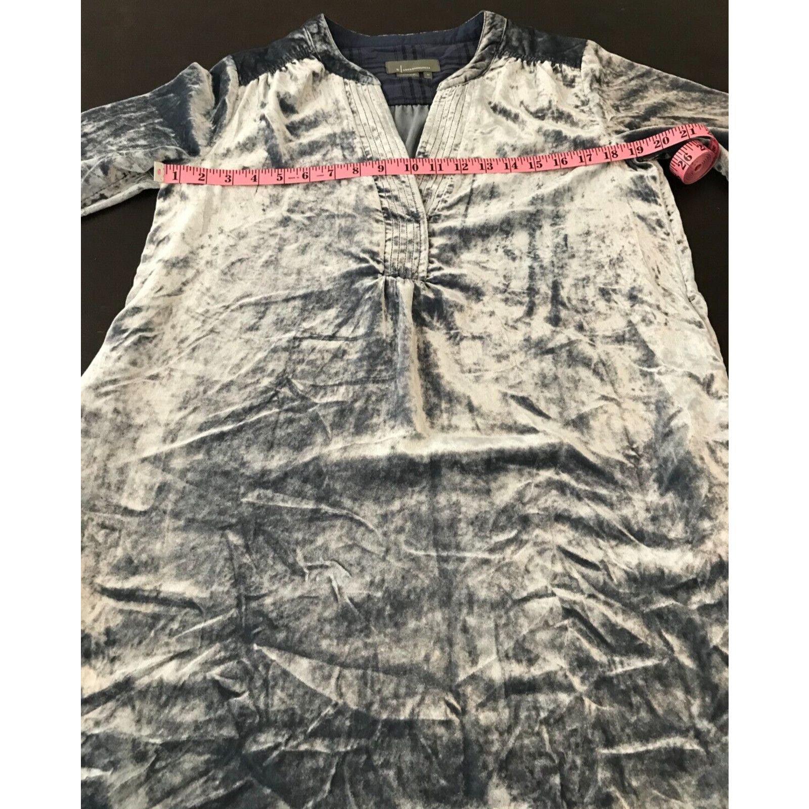 Anthropologie Anthropologie Melody Velvet Tunic Dress Slate Blue L/S Size XS / US 0-2 / IT 36-38 - 6 Thumbnail
