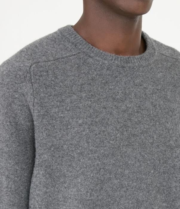 Maison Margiela o1bcso1str0526 Pure Wool Crewneck Sweater in Charcoal Size US L / EU 52-54 / 3 - 3 Thumbnail