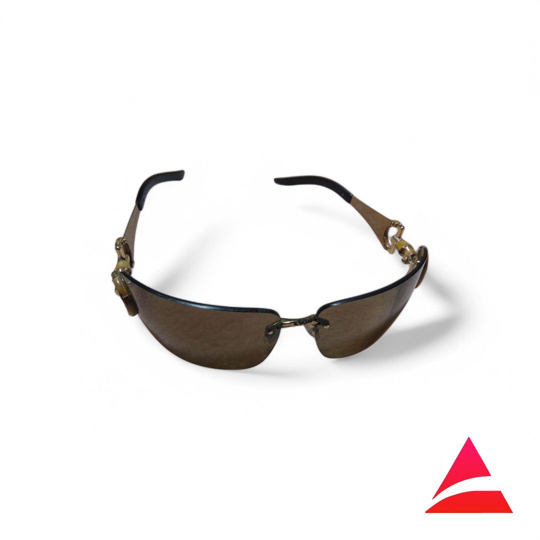 Gucci Gucci - Sunglasses Horsebit Bamboo Gold Size ONE SIZE - 1 Thumbnail