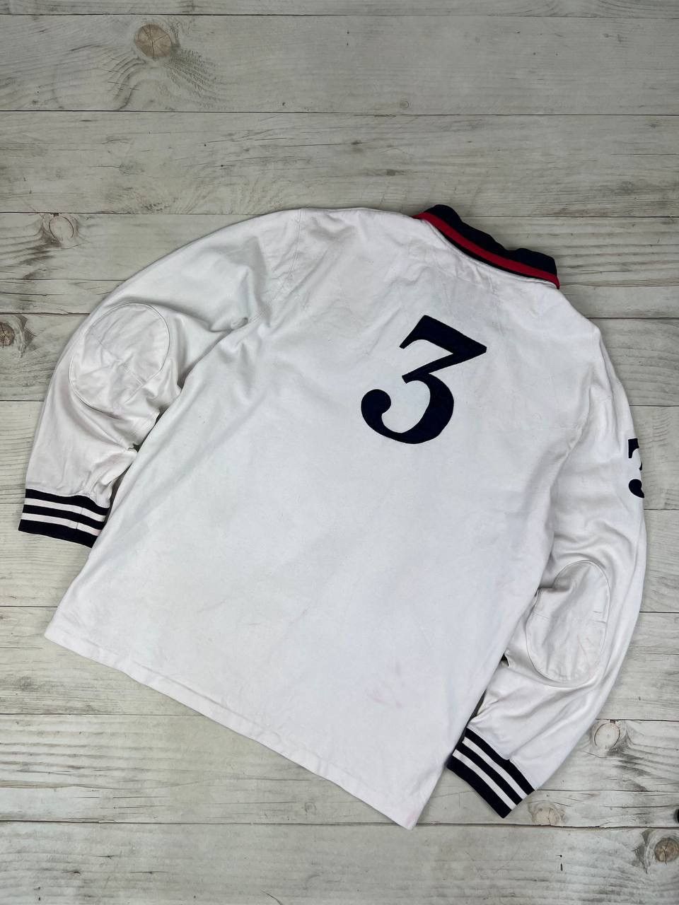Polo Ralph Lauren Vintage Polo Ralph Lauren Big Pony Rugby Shirt Long Sleeve Size US XXL / EU 58 / 5 - 8 Thumbnail