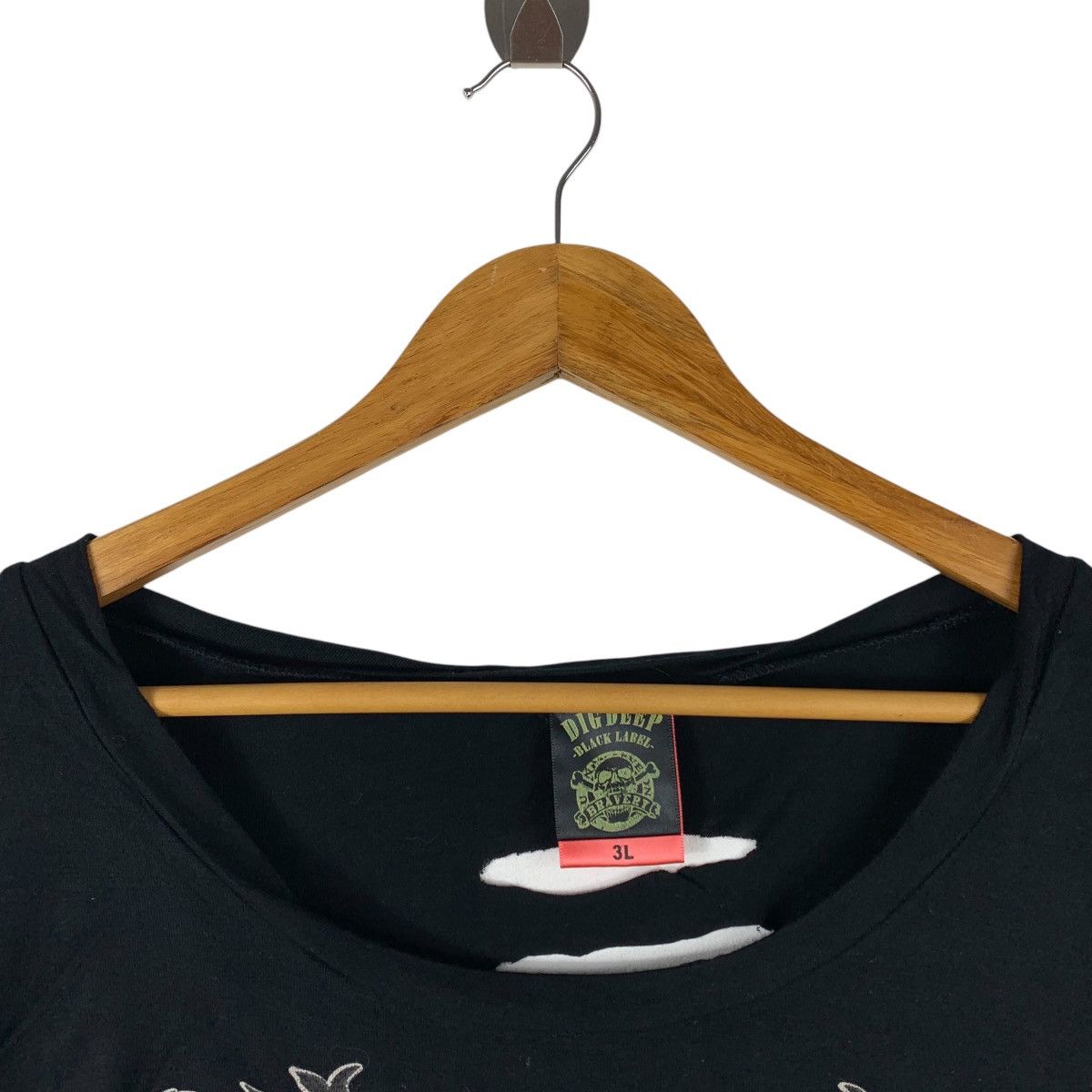 If Six Was Nine DIG DEEP black label distressed punk design women tee Size 3XL / US 20-22 - 5 Thumbnail