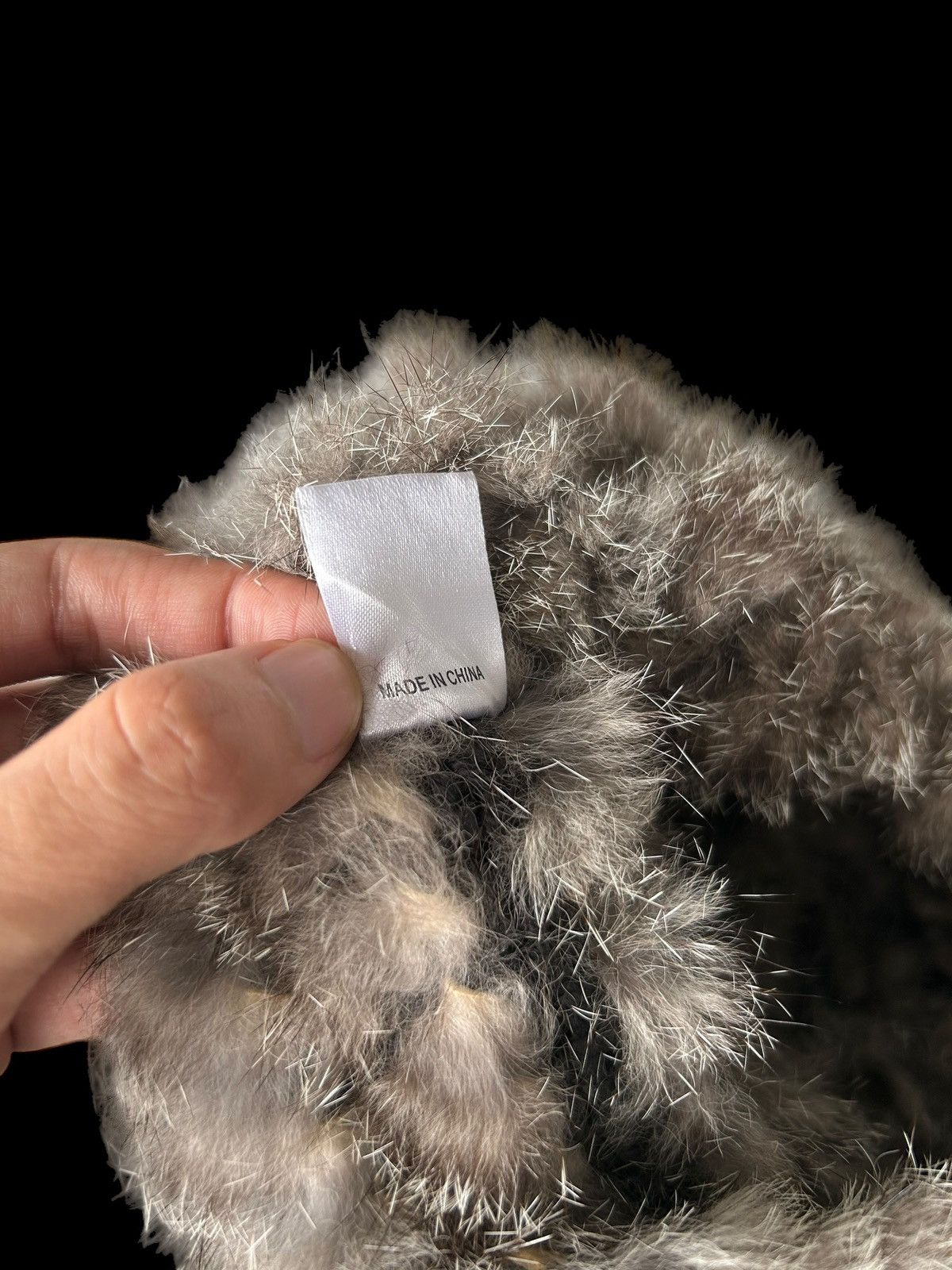 14th Addiction × Hysteric Glamour × Japanese Brand Punk Bondage Style Fur Mohair Beanie Hats🎌 Size ONE SIZE - 5 Thumbnail