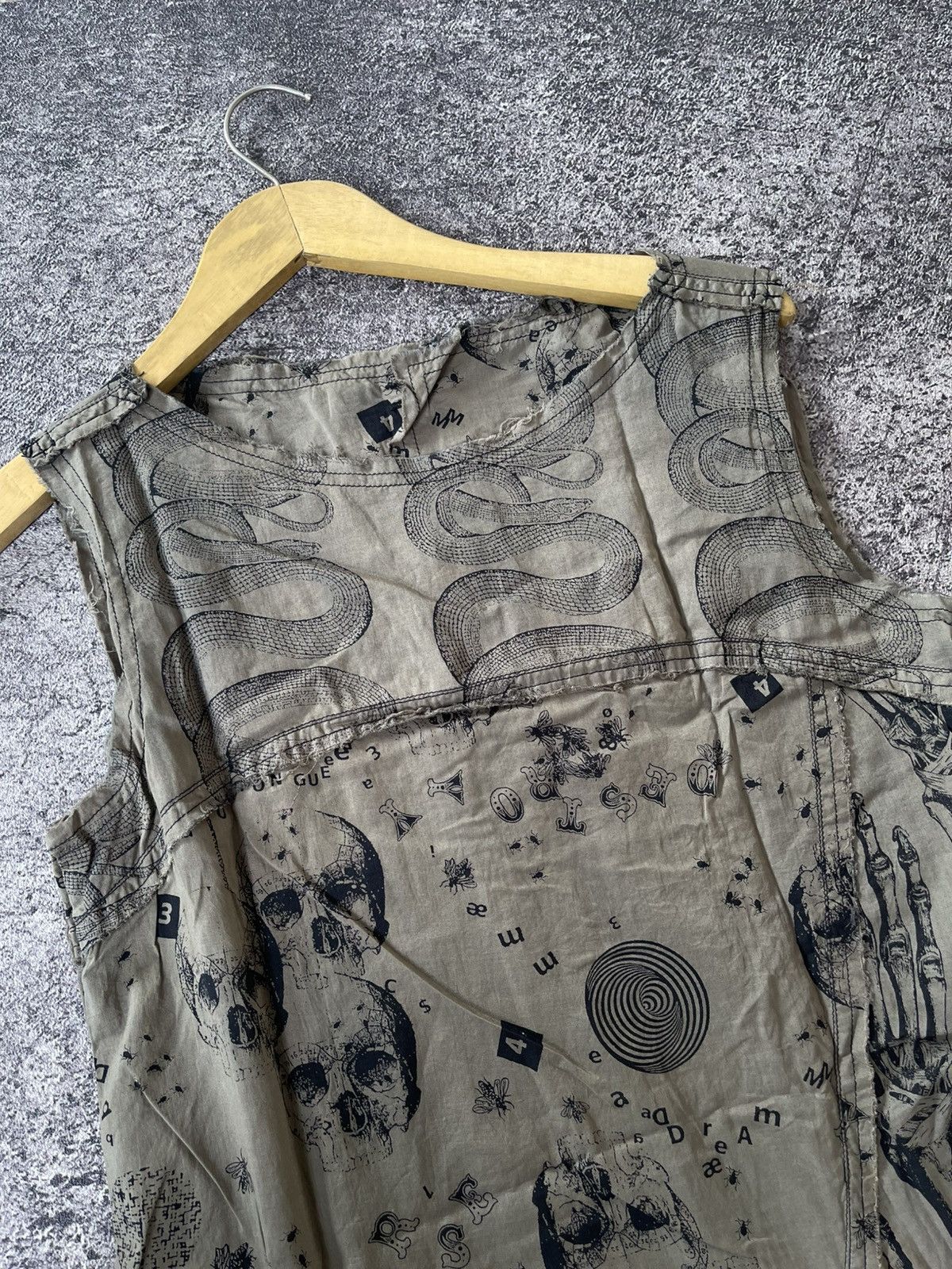 Hysteric Glamour HYSTERIC GLAMOUR SNAKE SKULL SLEEVESS DRES Size M / US 6-8 / IT 42-44 - 7 Thumbnail