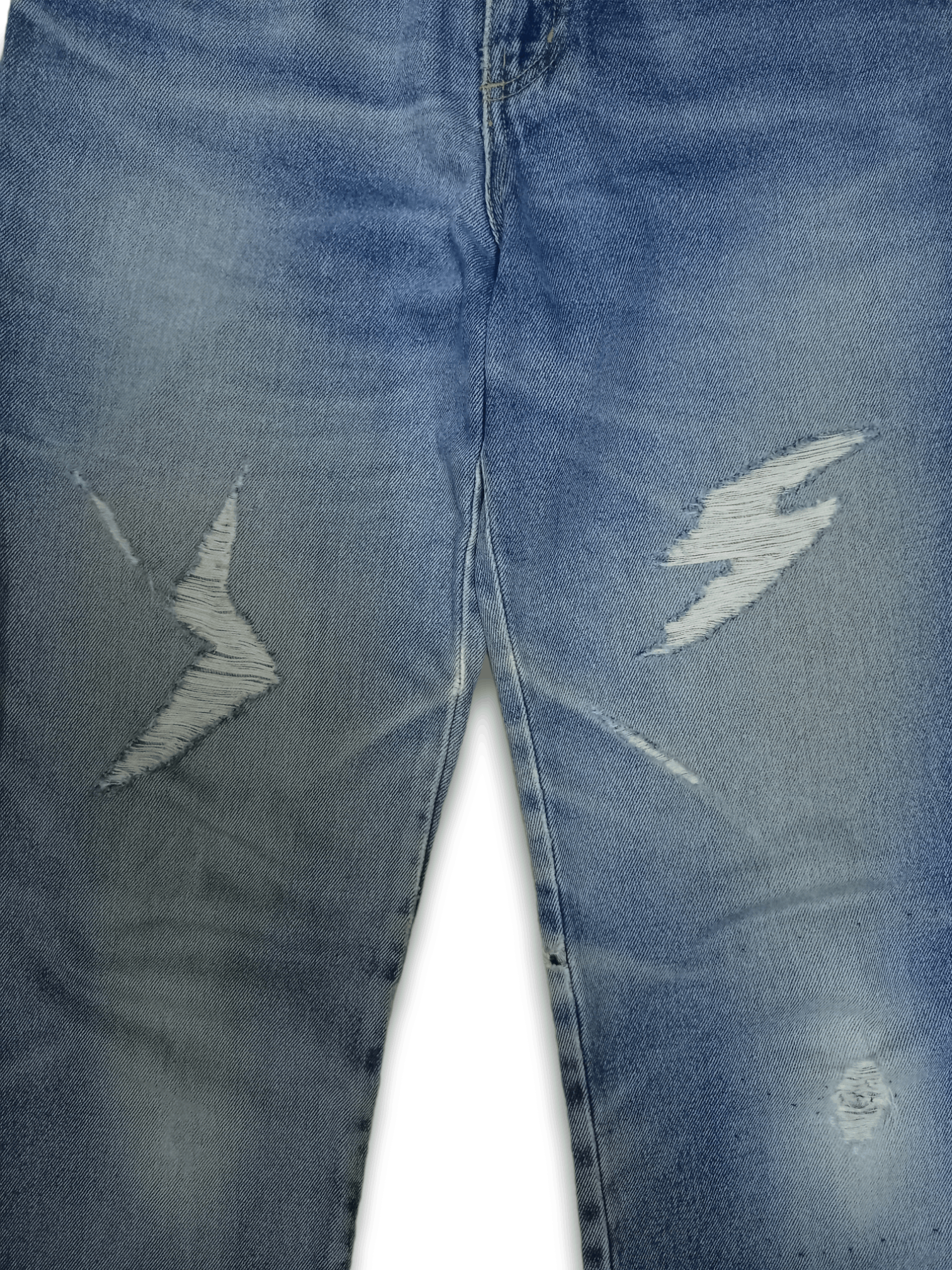 Japanese Brand SALES 🔥 Vintage Japanese Brand Thunder Distressed Jeans Size 25" / US 0 / IT 36 - 6 Thumbnail