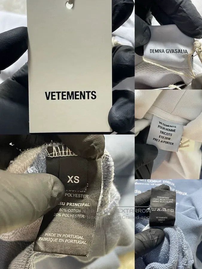 Vetements Vetements Patchwork Hoodie Size US XS / EU 42 / 0 - 5 Thumbnail