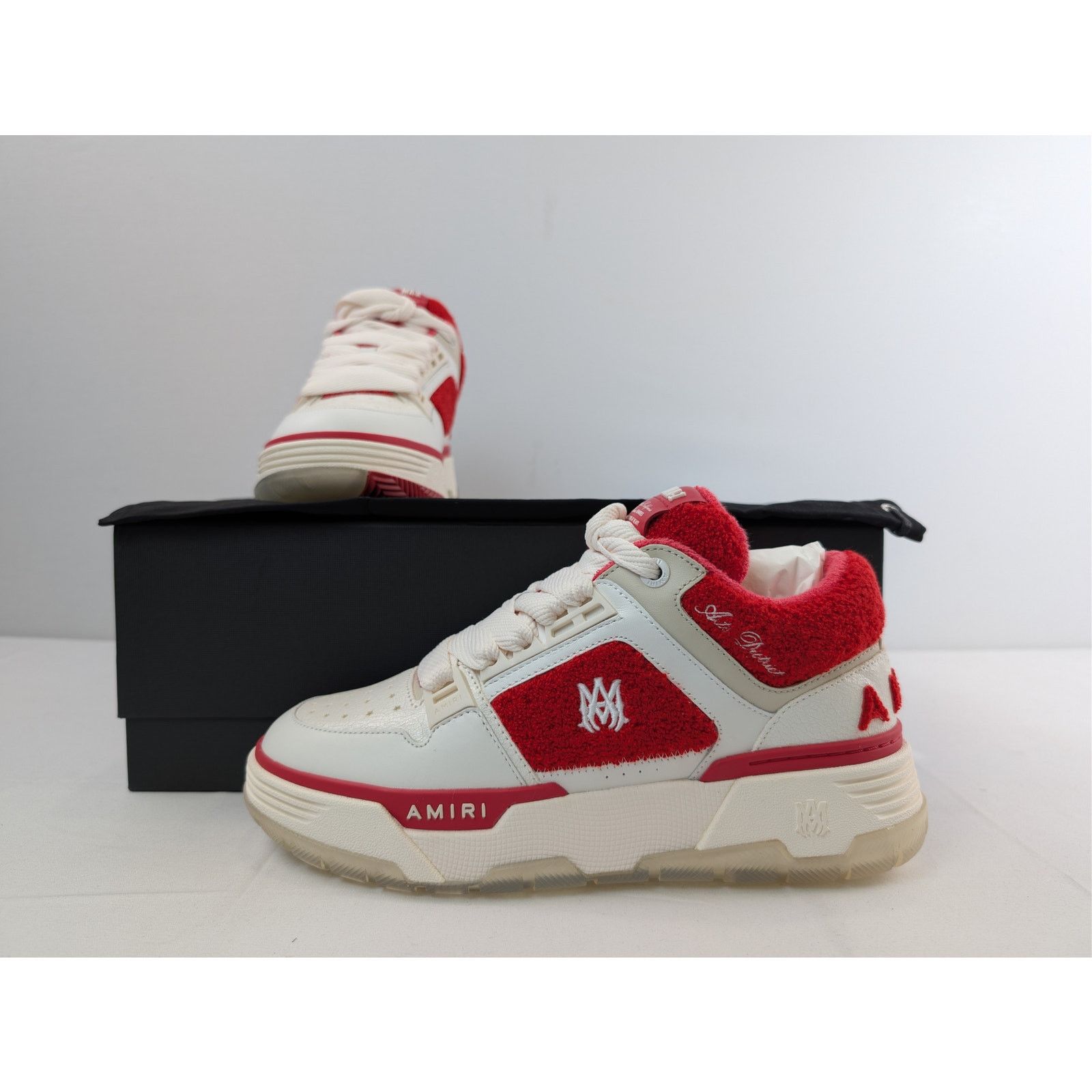 Amiri o1rshd1 Q:3 / Varsity MA-1 Sneakers in Red Size US 8 / EU 41 - 17 Thumbnail