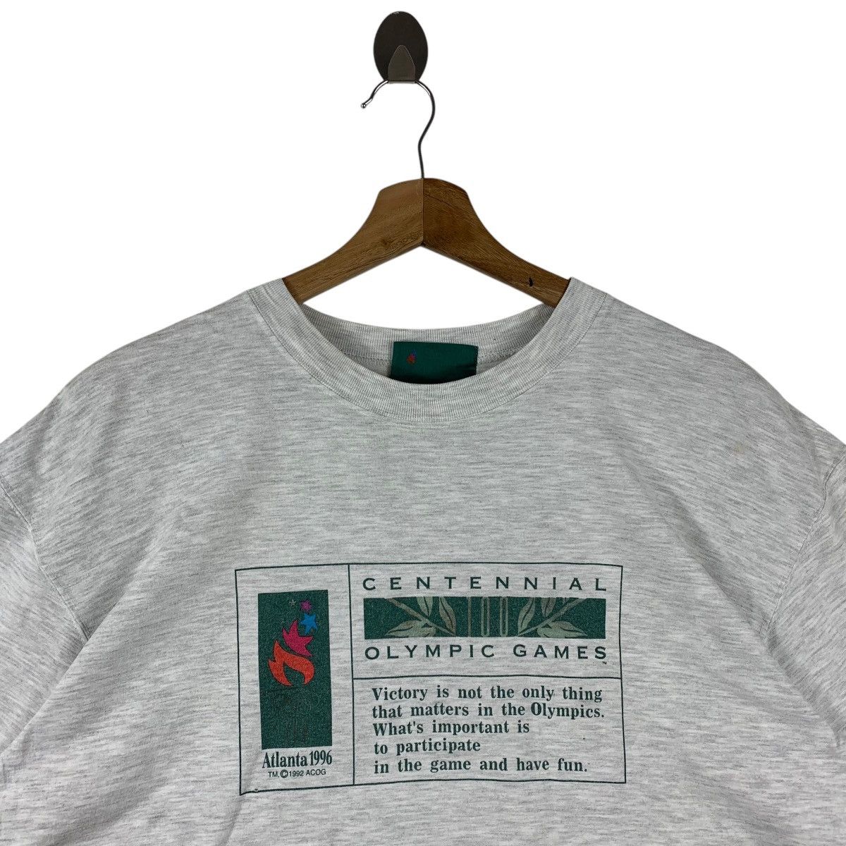 USA Olympics Vintage OLYMPIC ATLANTA 1996 Men Tees Size US M / EU 48-50 / 2 - 2 Thumbnail