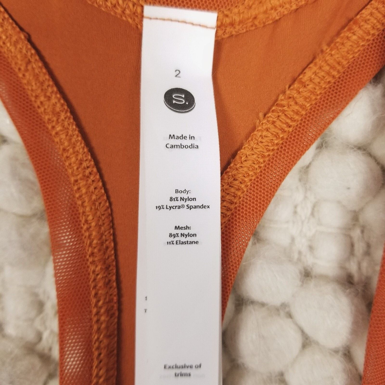 Other Stori Intro Tank Arizona Orange Sz 2 Size XS / US 0-2 / IT 36-38 - 7 Thumbnail