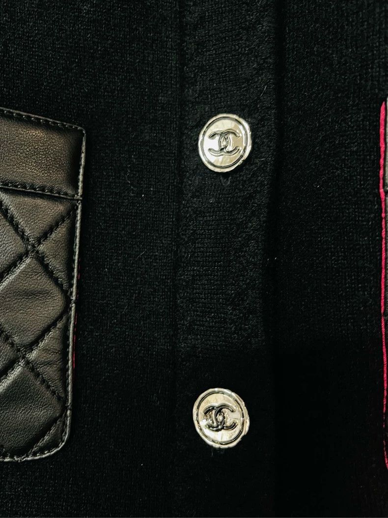 Chanel Chanel 24B black diamond patchwork four-pocket vest 2504-Ne Size XS / US 0-2 / IT 36-38 - 4 Thumbnail