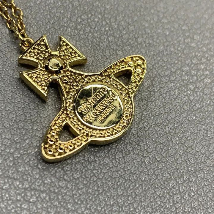 Vivienne Westwood Vivienne Westwood Rina Pearl Saturn Necklace Size ONE SIZE - 4 Thumbnail
