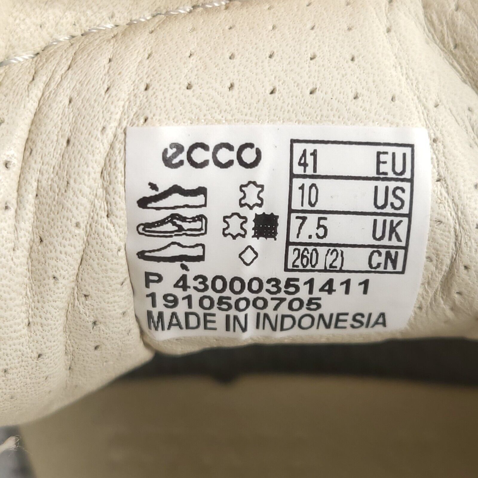 Ecco Ecco Casual Outdoor Sneaker Shoe Womens Size 10 Gray White Size US 10 / IT 40 - 7 Thumbnail