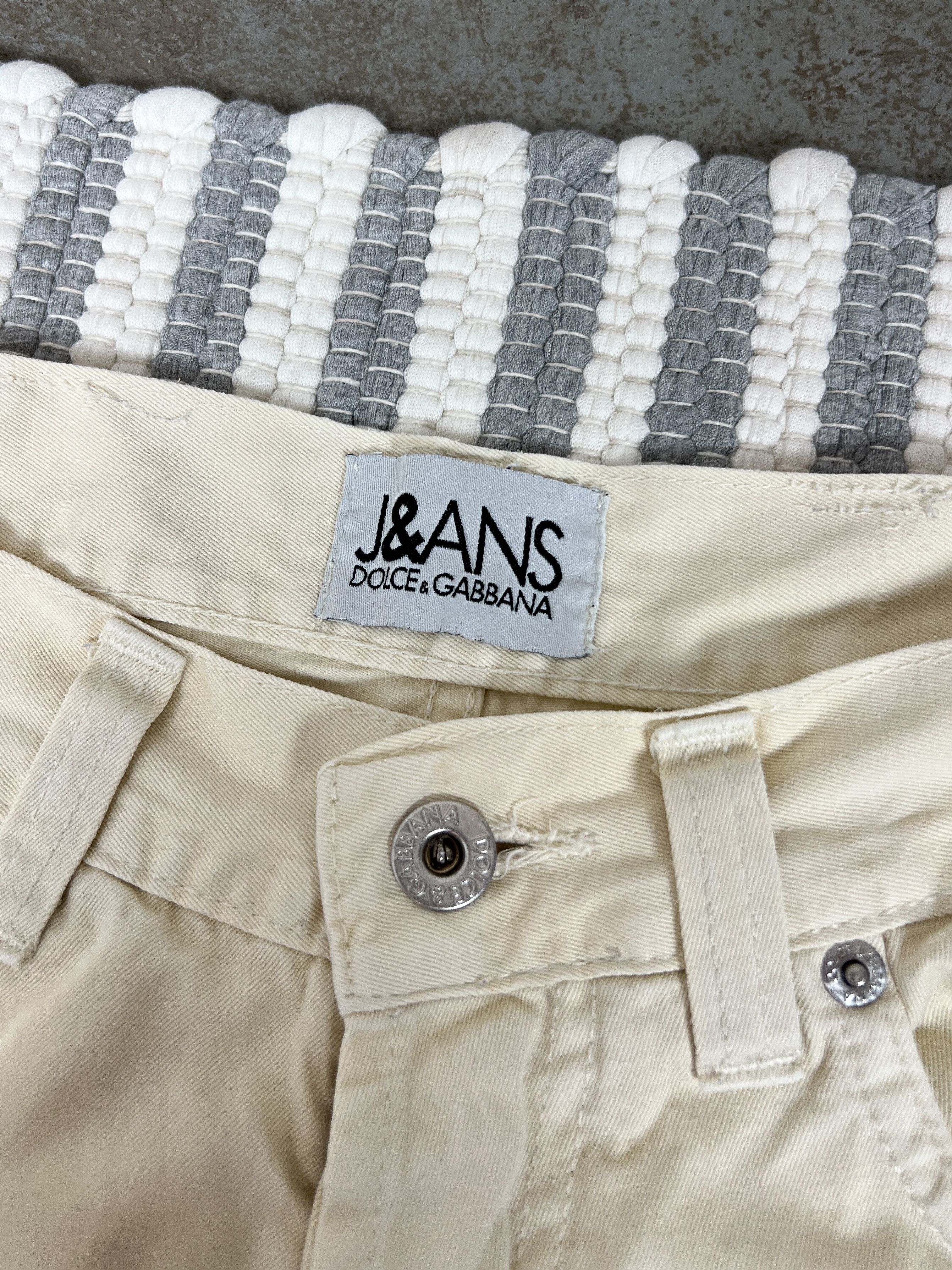 Dolce & Gabbana Vintage Dolce & Gabbana D&G Cream Pants Trousers Size US 28 / EU 44 - 8 Thumbnail