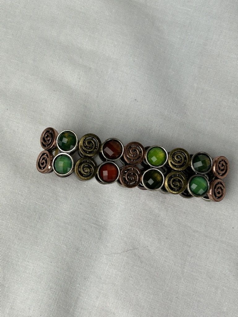 Other Bronzed and Colored Glass Stretch Bracelet Size ONE SIZE - 2 Thumbnail