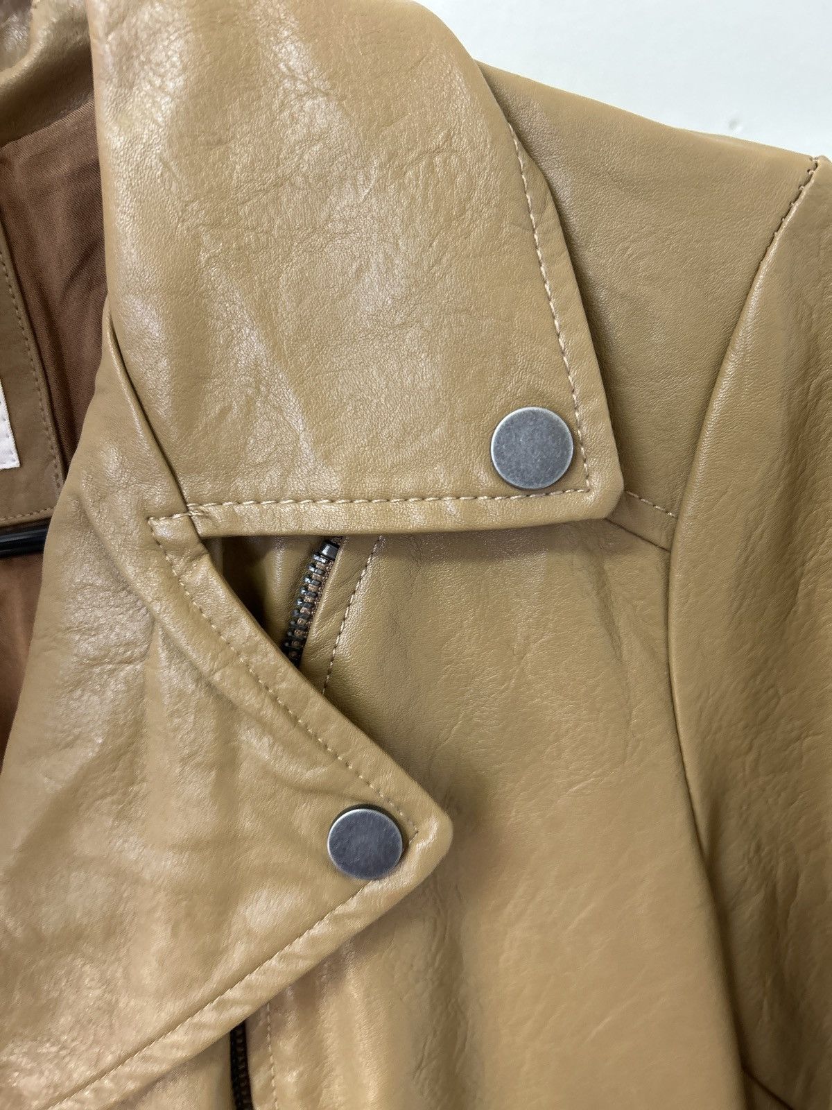 Other Women’s Tan Elodie faux leather jacket Small Size S / US 4 / IT 40 - 5 Thumbnail