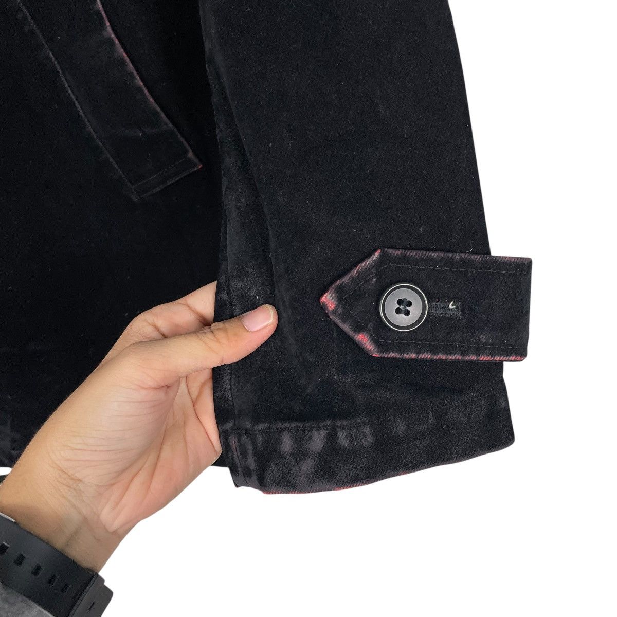 Katharine Hamnett London Katherine Hamnett Black Velvet Jacket Size M / US 6-8 / IT 42-44 - 13 Thumbnail