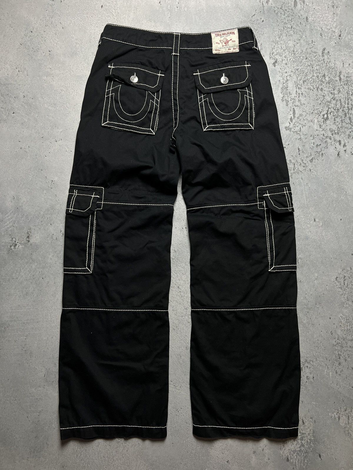 Japanese Brand × True Religion × Vintage True Religion Low Rise Baggy Cargo Pants y2k rare vintag USA Size US 30 / EU 46 - 2 Thumbnail