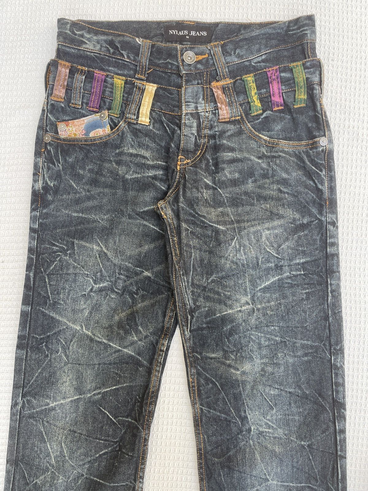 Hysteric Glamour Last Drop🔥Rare🔥NYLAUS Double Waist Japanese Style Jeans Size US 31 - 3 Thumbnail