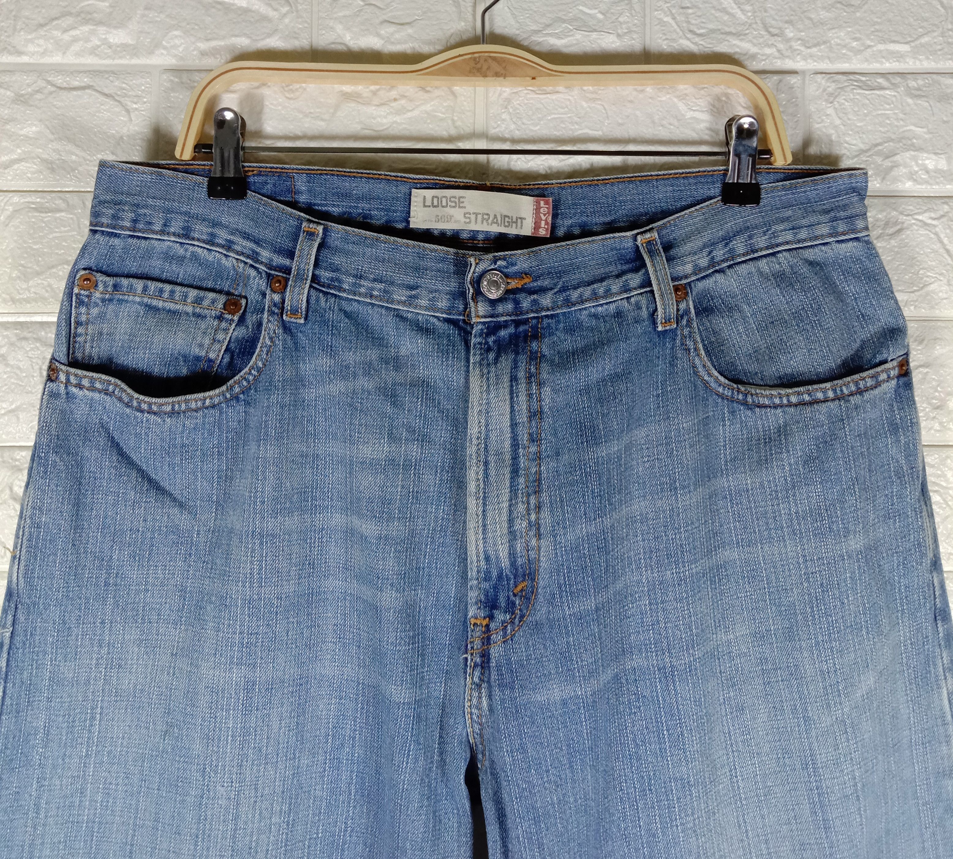 Levi's Vintage Levi's 569 Jeans Blue Wash Loose Straight Denim Size US 36 / EU 52 - 2 Thumbnail