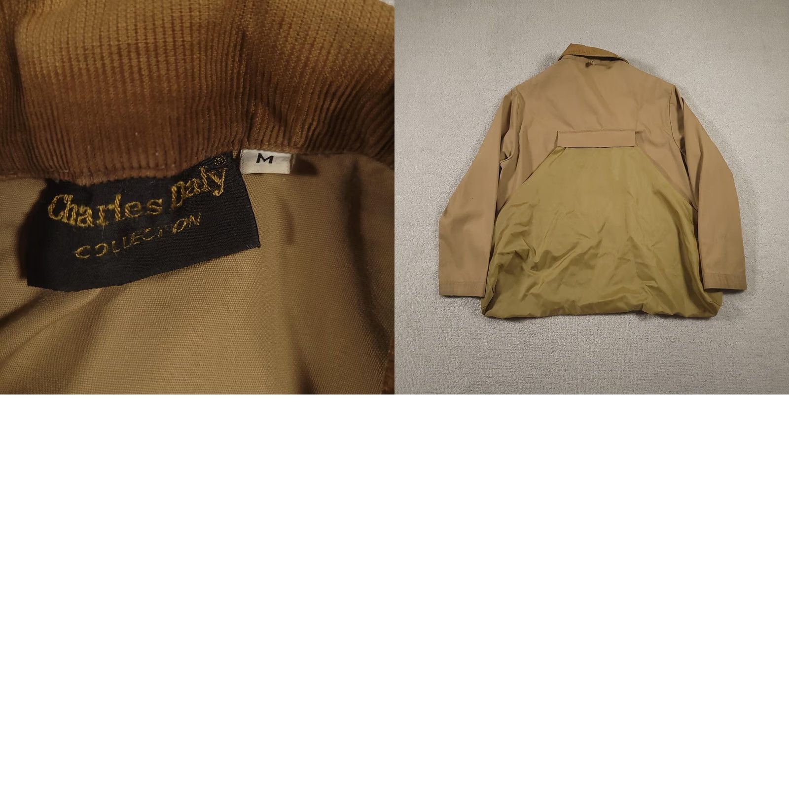 Olive VINTAGE Charles Mly Jacket Mens Medium Tan Olive Field Hunting Quilted Corduroy Collar Size US M / EU 48-50 / 2 - 9 Thumbnail