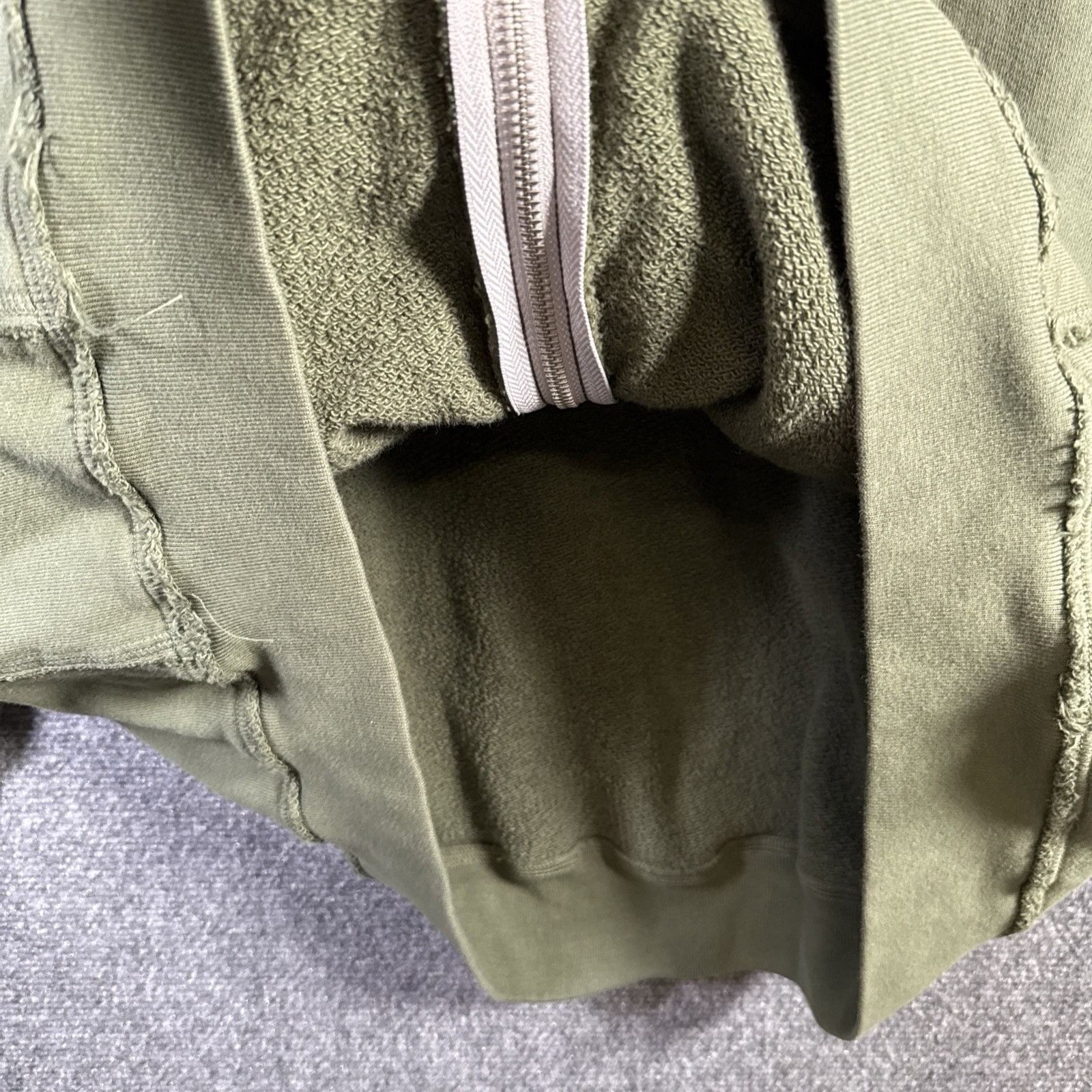 HIDDEN Hidden NYC Hoodie Adult 2XL Green Zip Up Thermal Baggy Hype Size US XXL / EU 58 / 5 - 8 Thumbnail